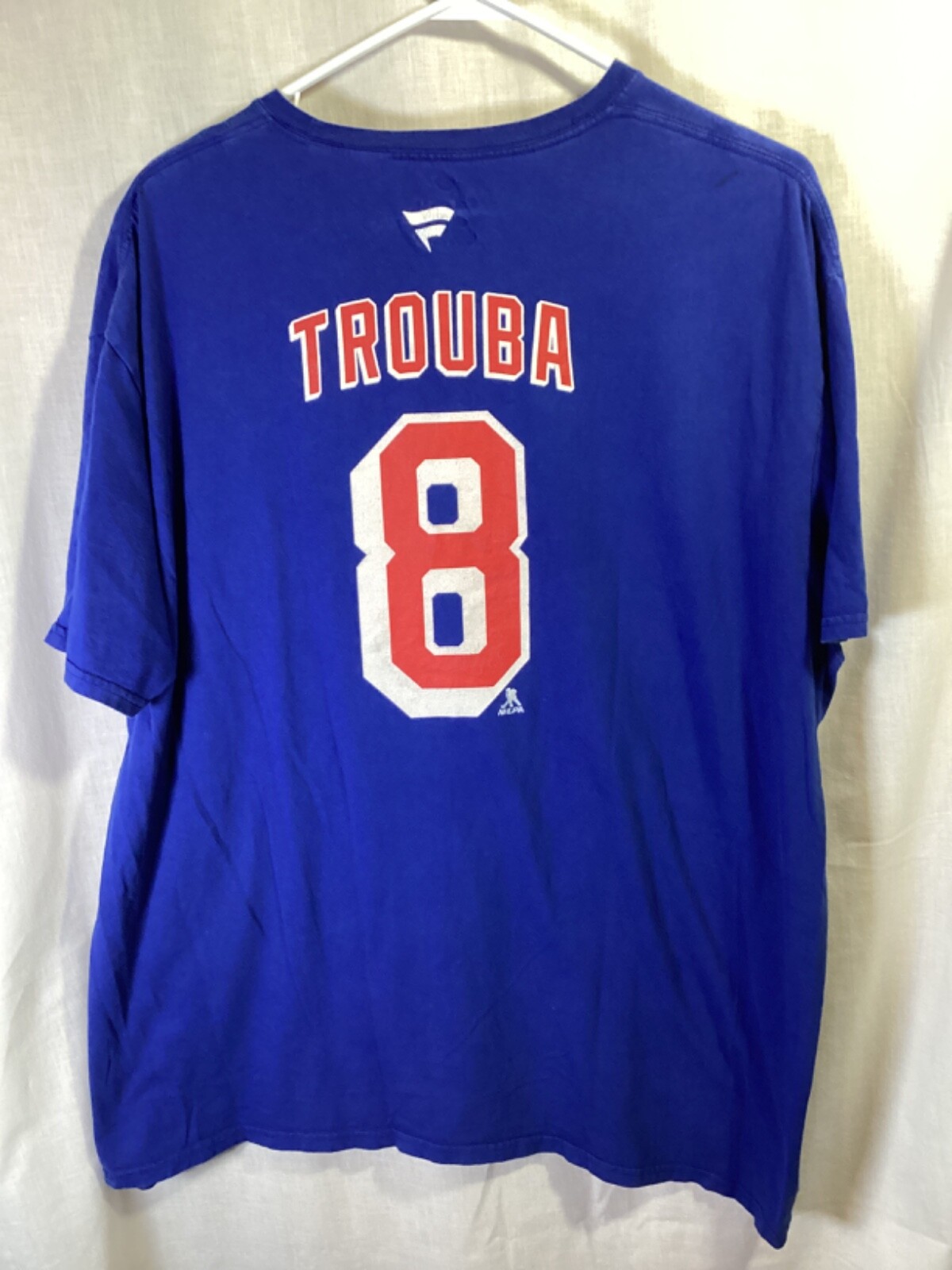 New York Rangers #8 Troubadour (Fanatics) Blue 2XL Cotton NHL Licensed T Shirt