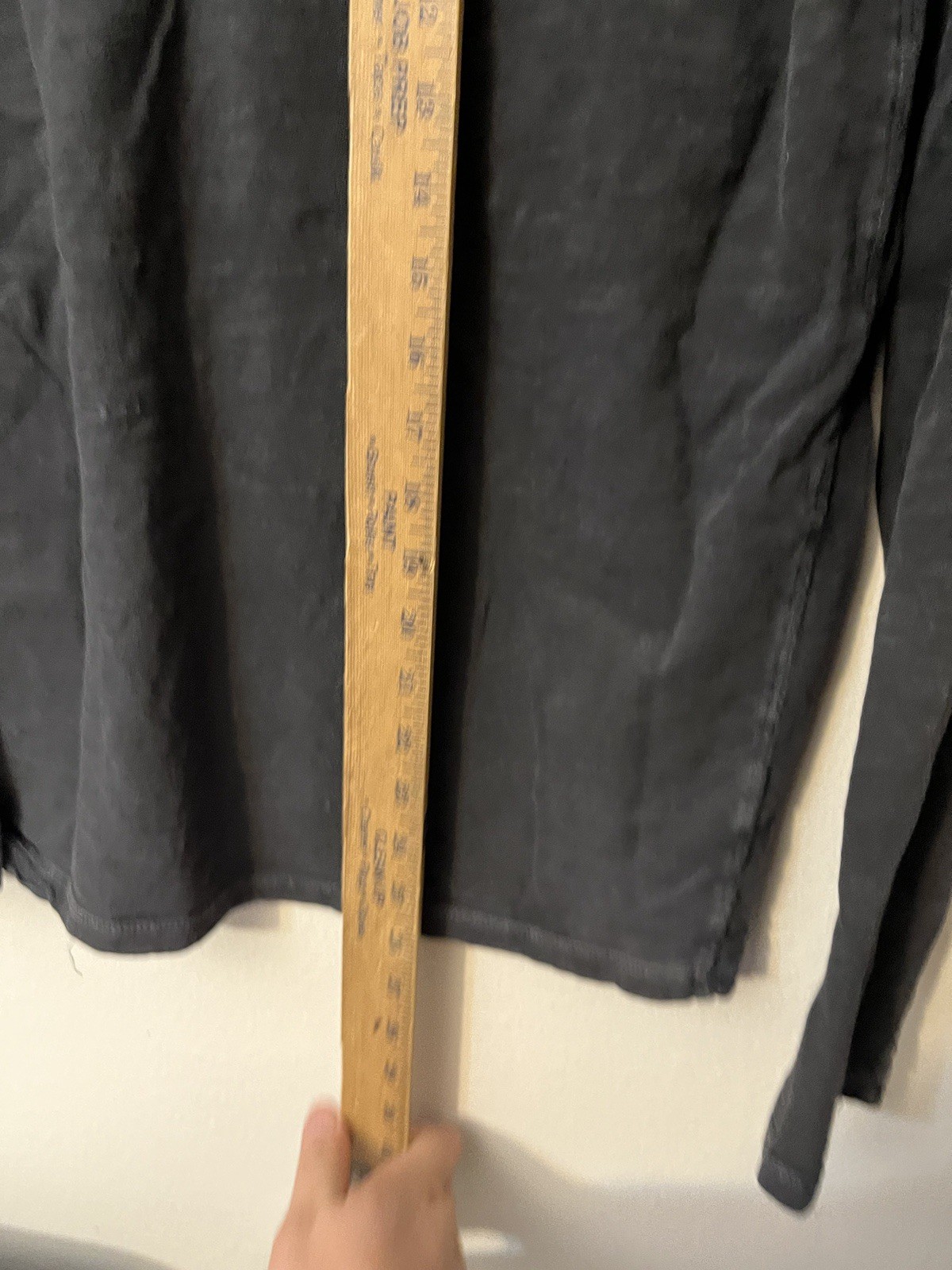 Lucky Brand Charcoal Gray Long Sleeve Henley T Shirt Mens S Snap Button Earthy