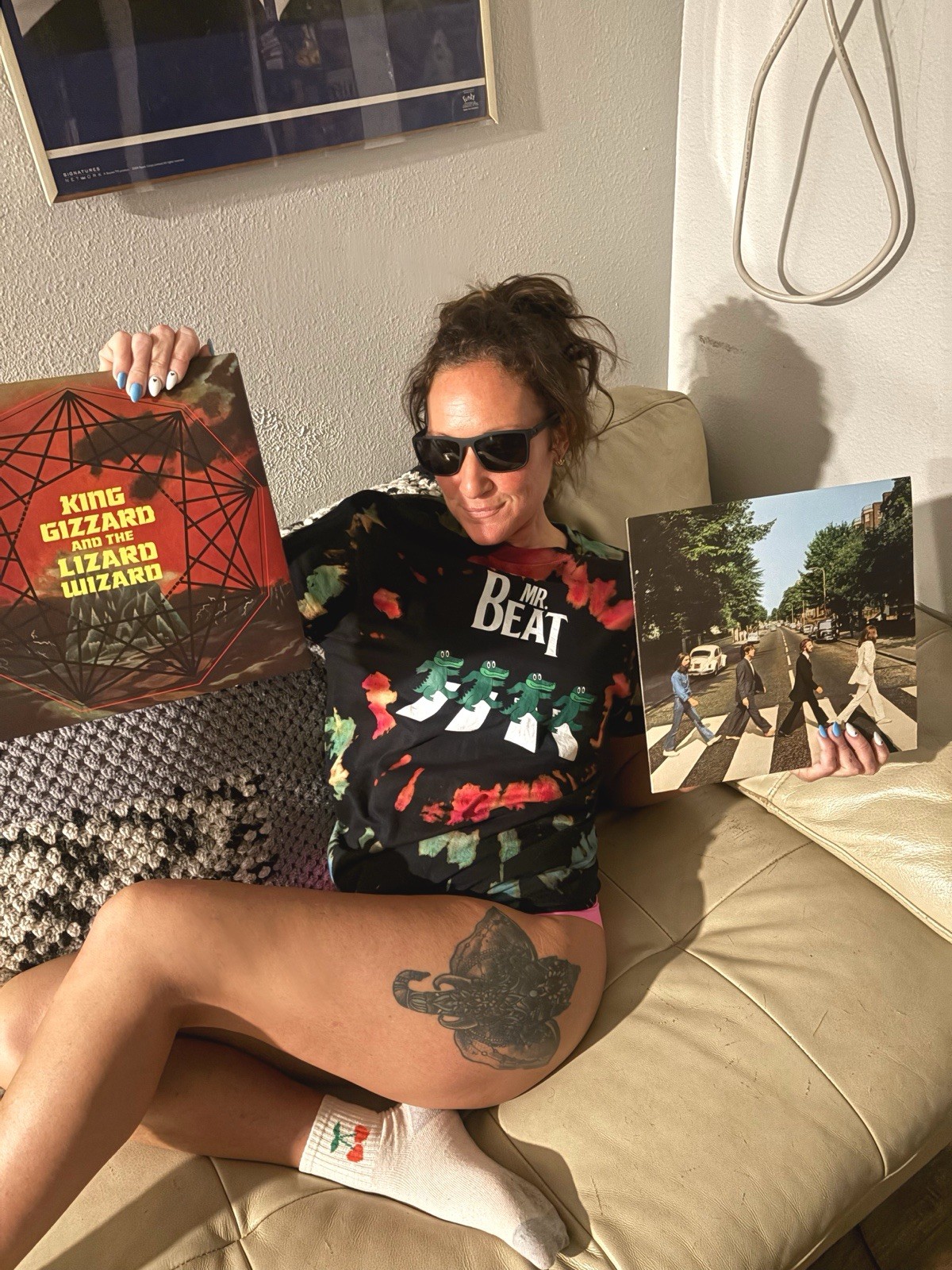 King Gizzard & The Beatles tee, (L-2X, pick size) (tie-dye sold out, BLACK ONLY)