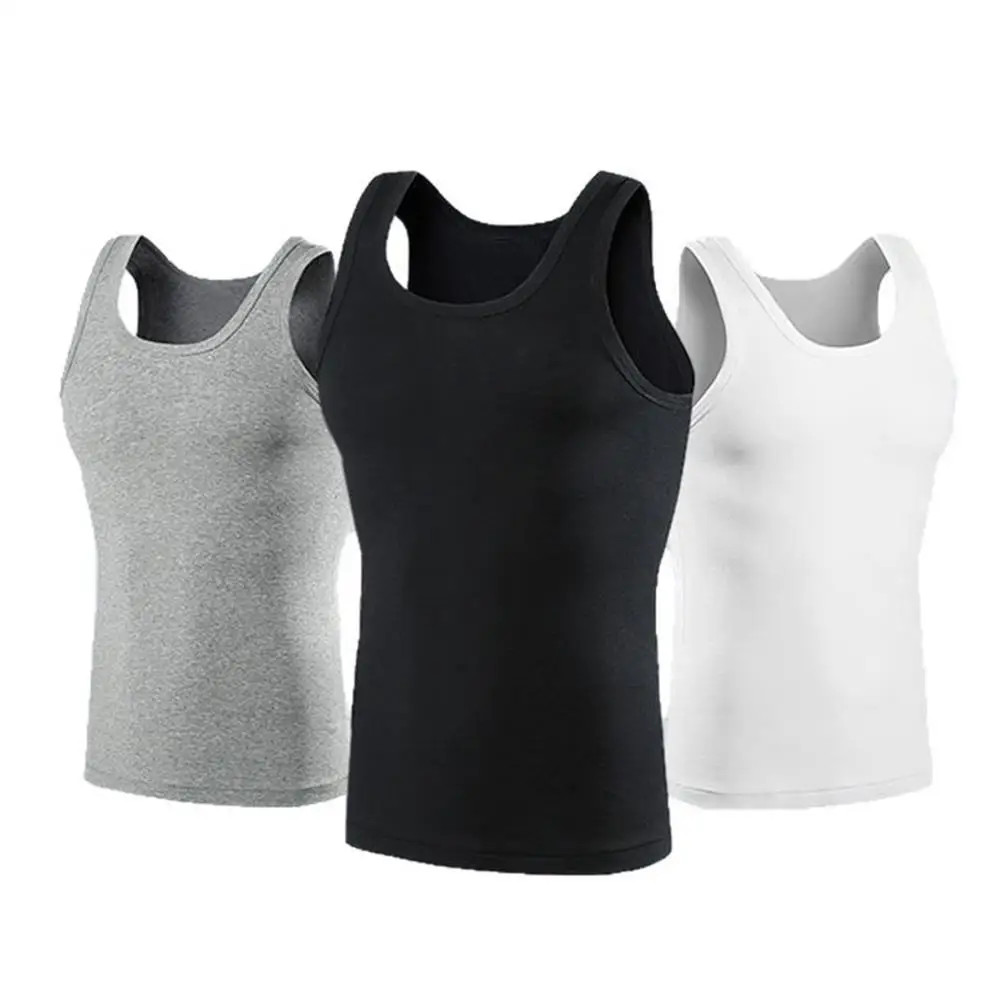 Hot Summer Male tank top Women Basic Elastic Tank Pure Cotton Sleeveless