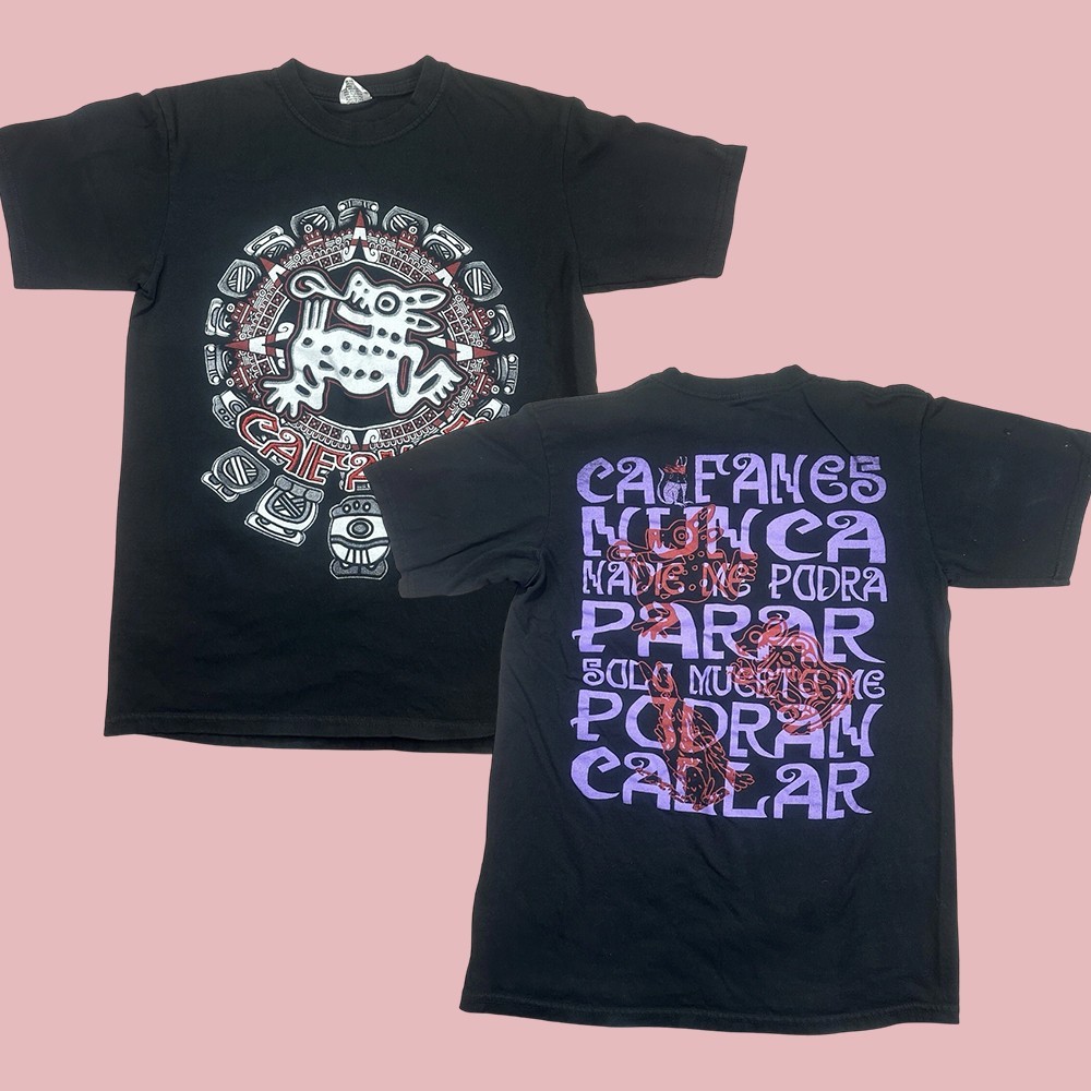 VTG CAIFANES MEXICO ROCK BAND TSHIRT SIZE 16D316