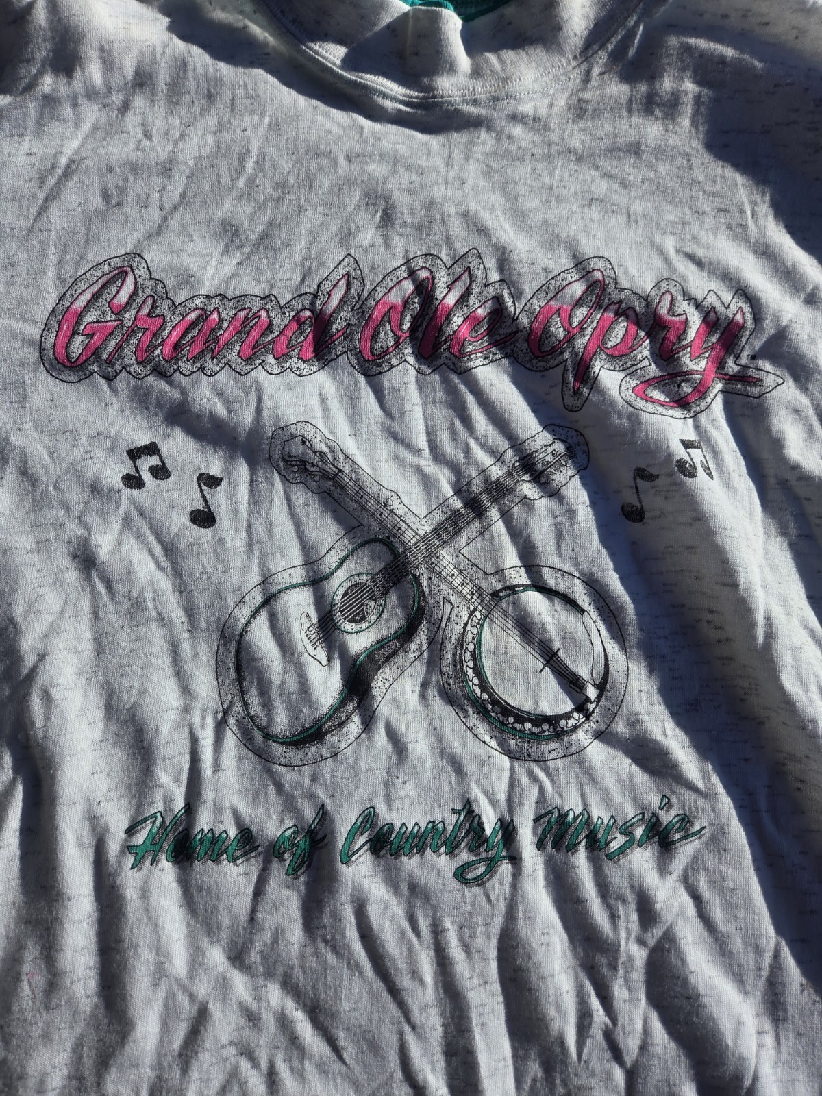Vintage Single Stitch T-shirt Grand Ole Opry Size Large Made In USA Distressed