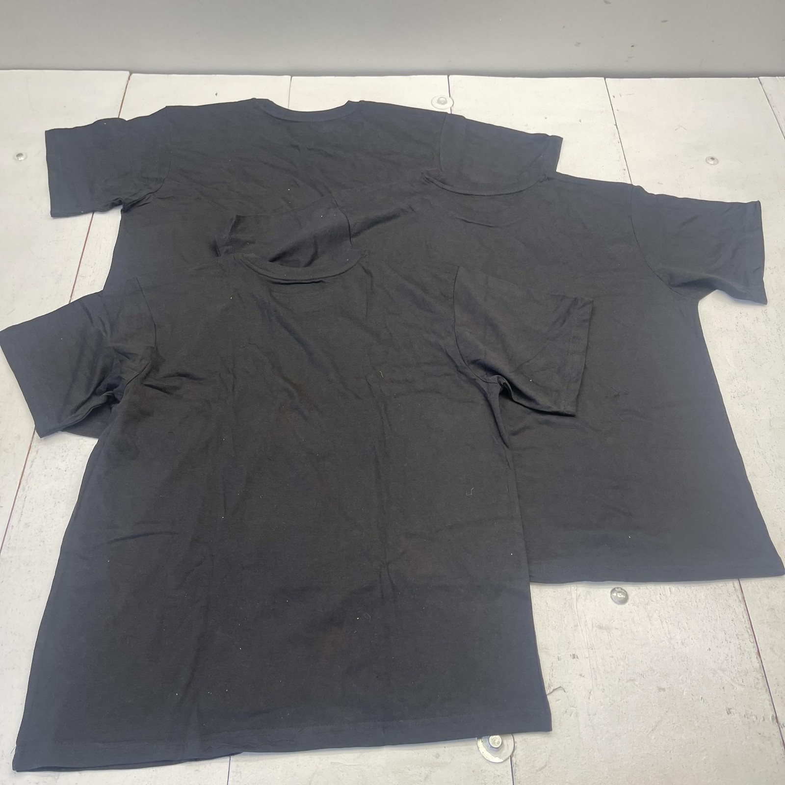 Brooklyn Vertical Shirt Mens Large Black Crewneck Tee Lot 3 Pack Basic Casual