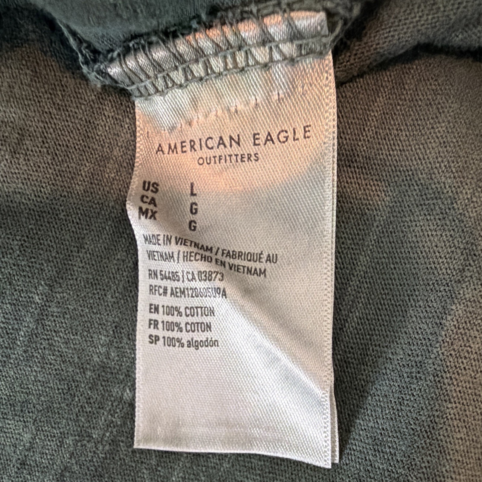American Eagle Super Soft Men’s Standard Fit Logo Crew Neck Tee Lot 2 Size L