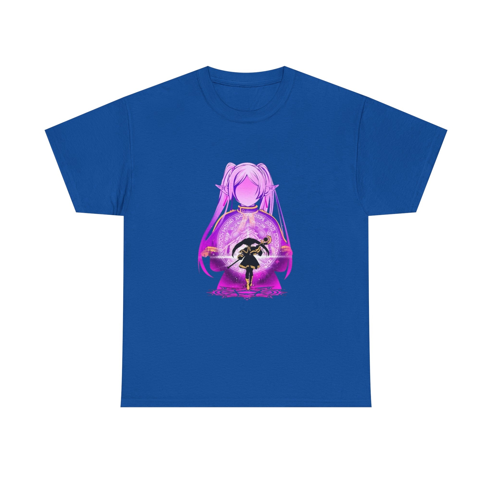 Anime Mage Girl T-Shirt, Purple Magic Circle Shirt, Elf Sorceress Tee, RPG Gift