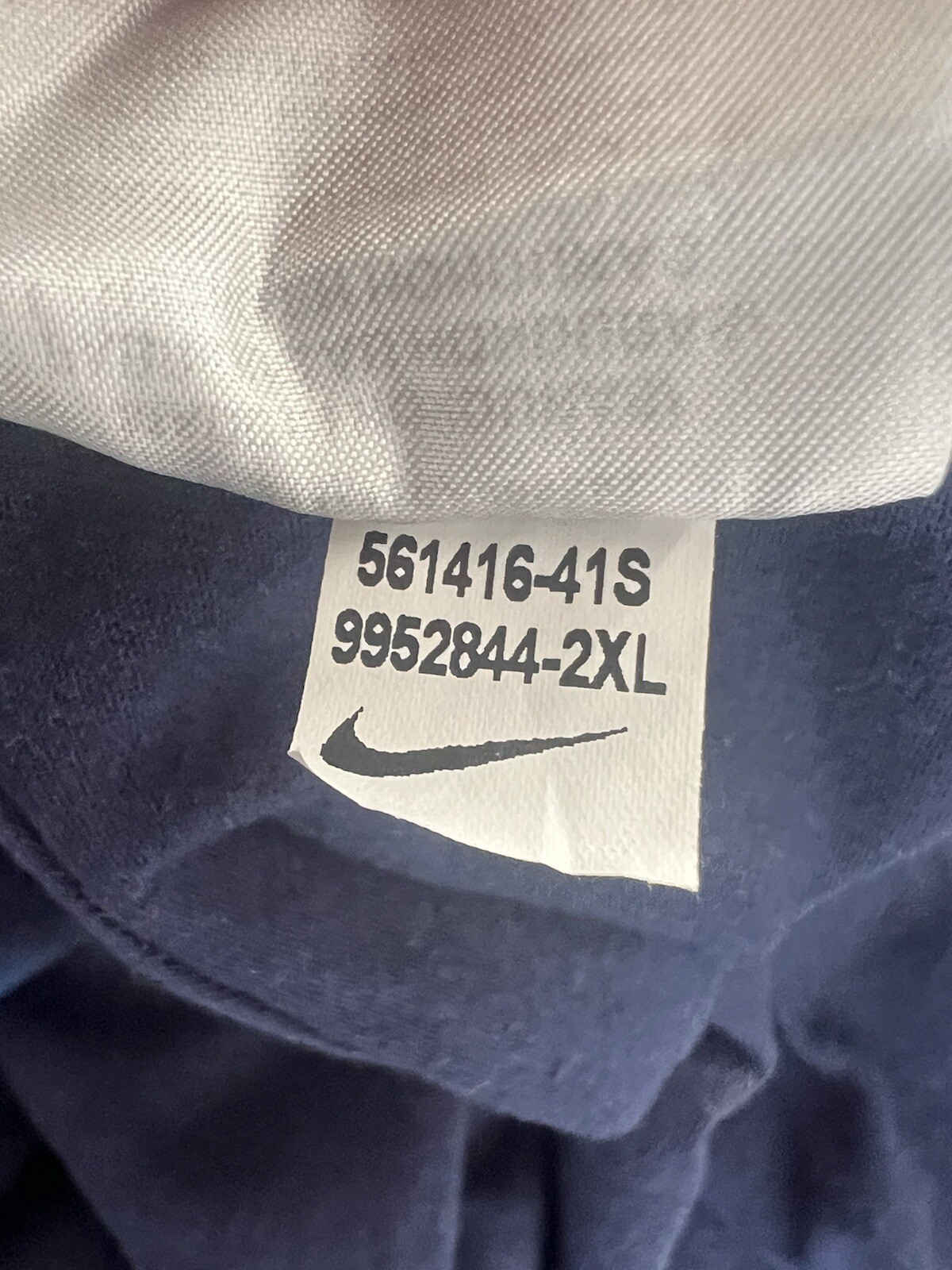 Nike JDI T-Shirt Mens Size 2XL Blue Solid Graphic Logo Tee 561416-41S