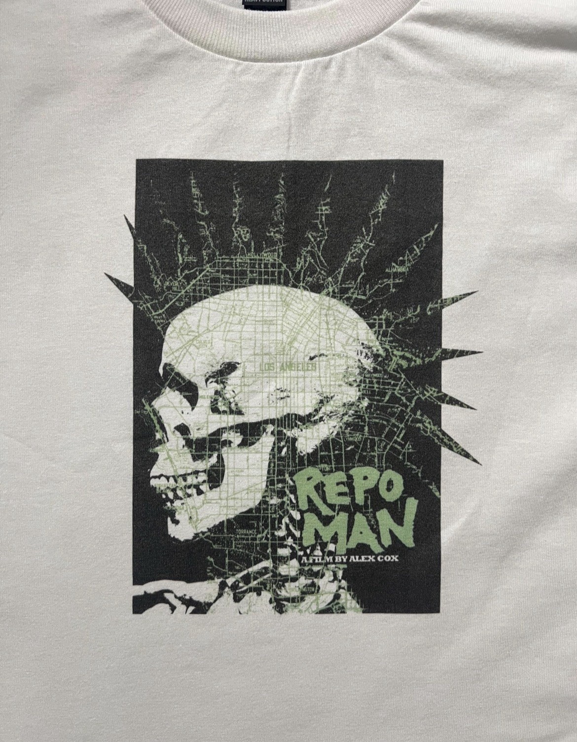 Repo Man punk movie 80s white Size XL unisex T-shirt