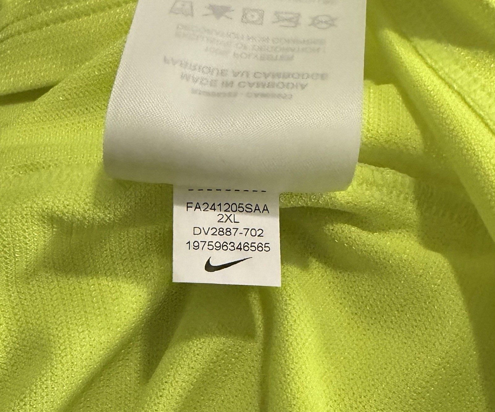Nike Rafa Nadal Dri-Fit Challenger DV2887-702 Tennis Volt Shirt Top Men’s Sz XXL