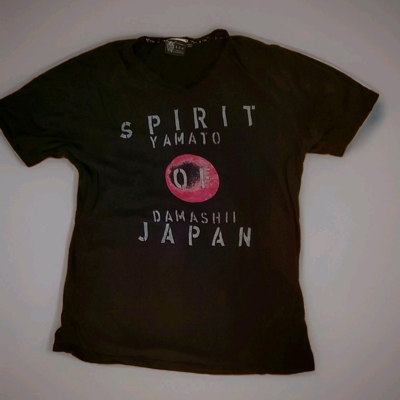 Tokyo Five Men’s Black Graphic Logo V Neck Short Sleeve T-Shirt Spirit Japan