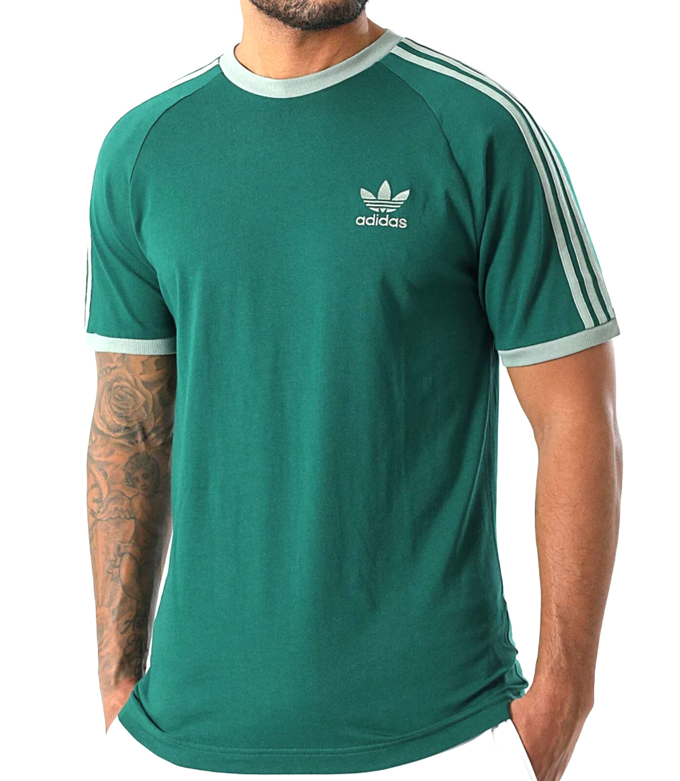 NEW MENS ADIDAS ORIGINALS CALIFORNIA TREFOIL TEE SHIRT~SIZE 2XL #JN7017