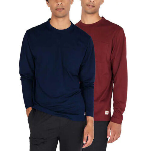 Wrangler Men’s Micro Pique Long Sleeve Tee, 1 or 2- Shirt