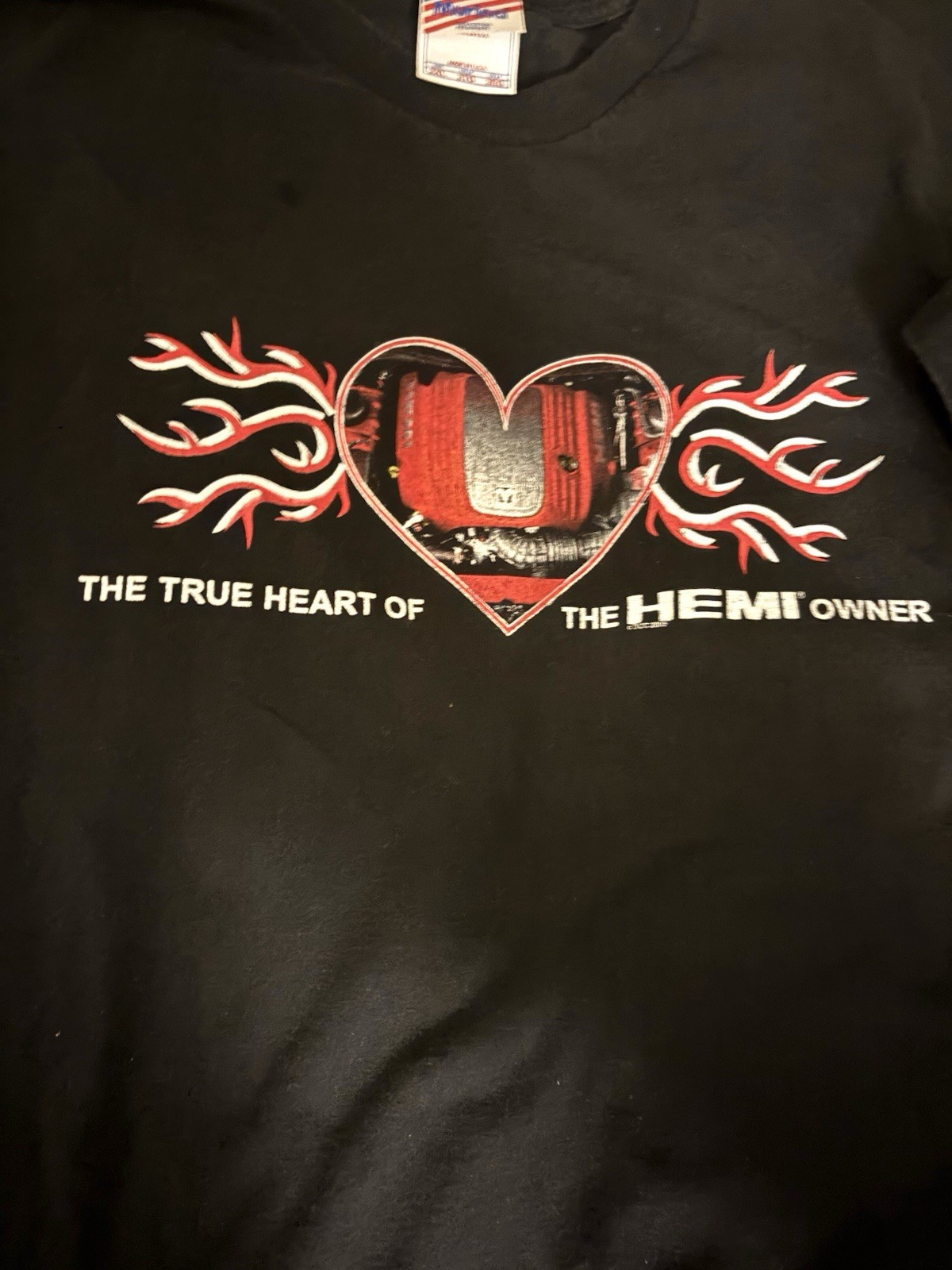 Vintage Y2K Murina True Heart of the Hemi Graphic T-Shirt Made in USA Size 2XL