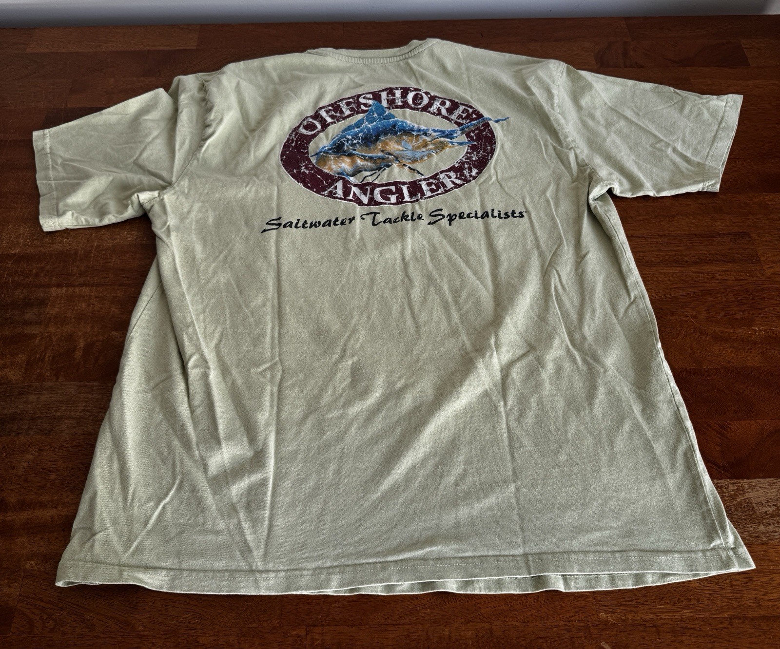 world wide sportsman T-Shirt Offshore Angler Men’s Size 2XL Green