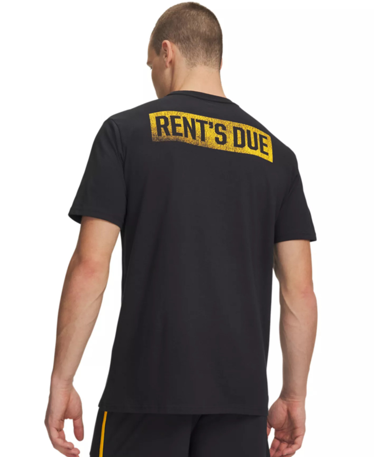 NEW Under Armour Men’s Project Rock Rents Due Graphic Print T-Shirt MEDIUM