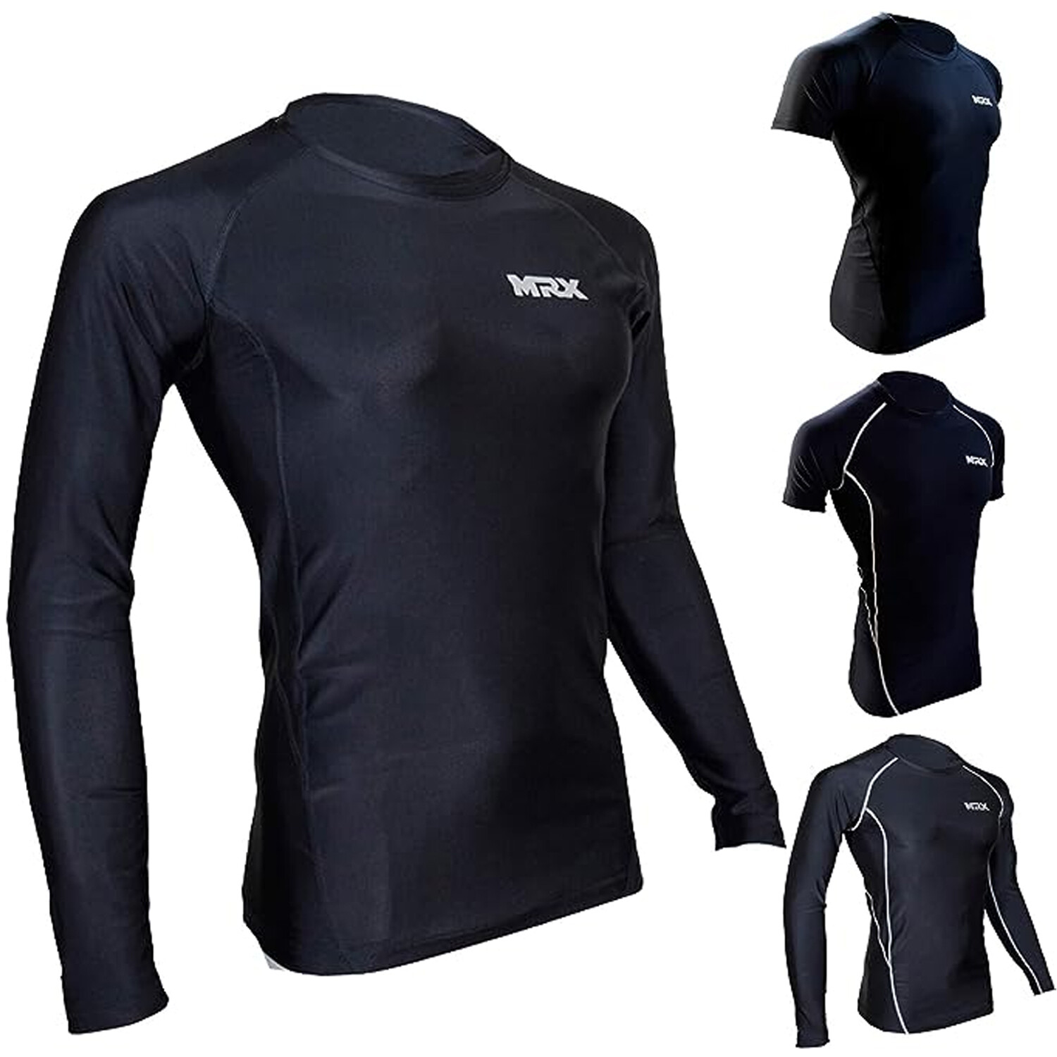 Men’s Compression Shirts Athletic Gym Training Workout Rash Guard Full Sleeve