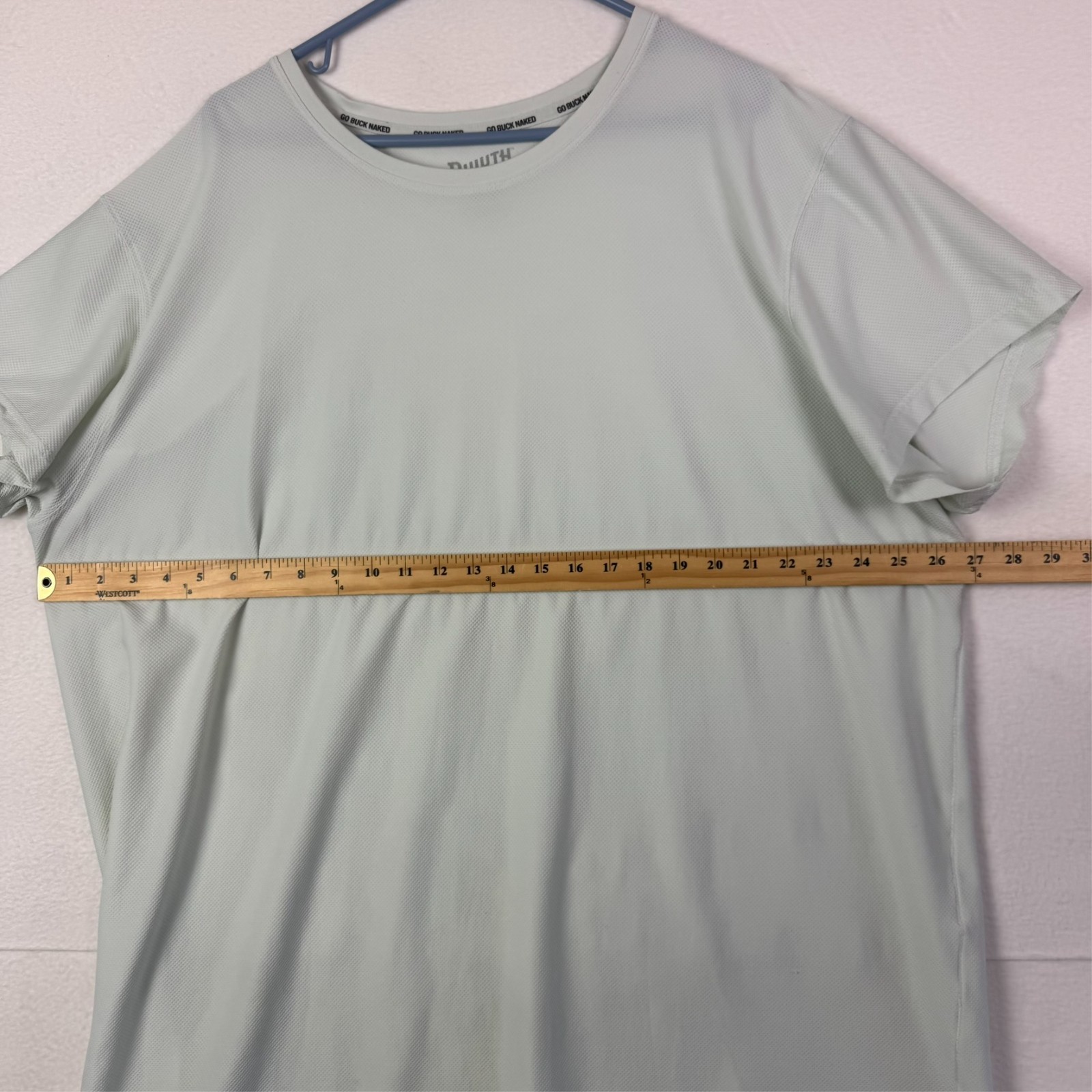 Duluth T Shirt Mens 3XL White Stretch Nylon Spandex Go Buck Naked