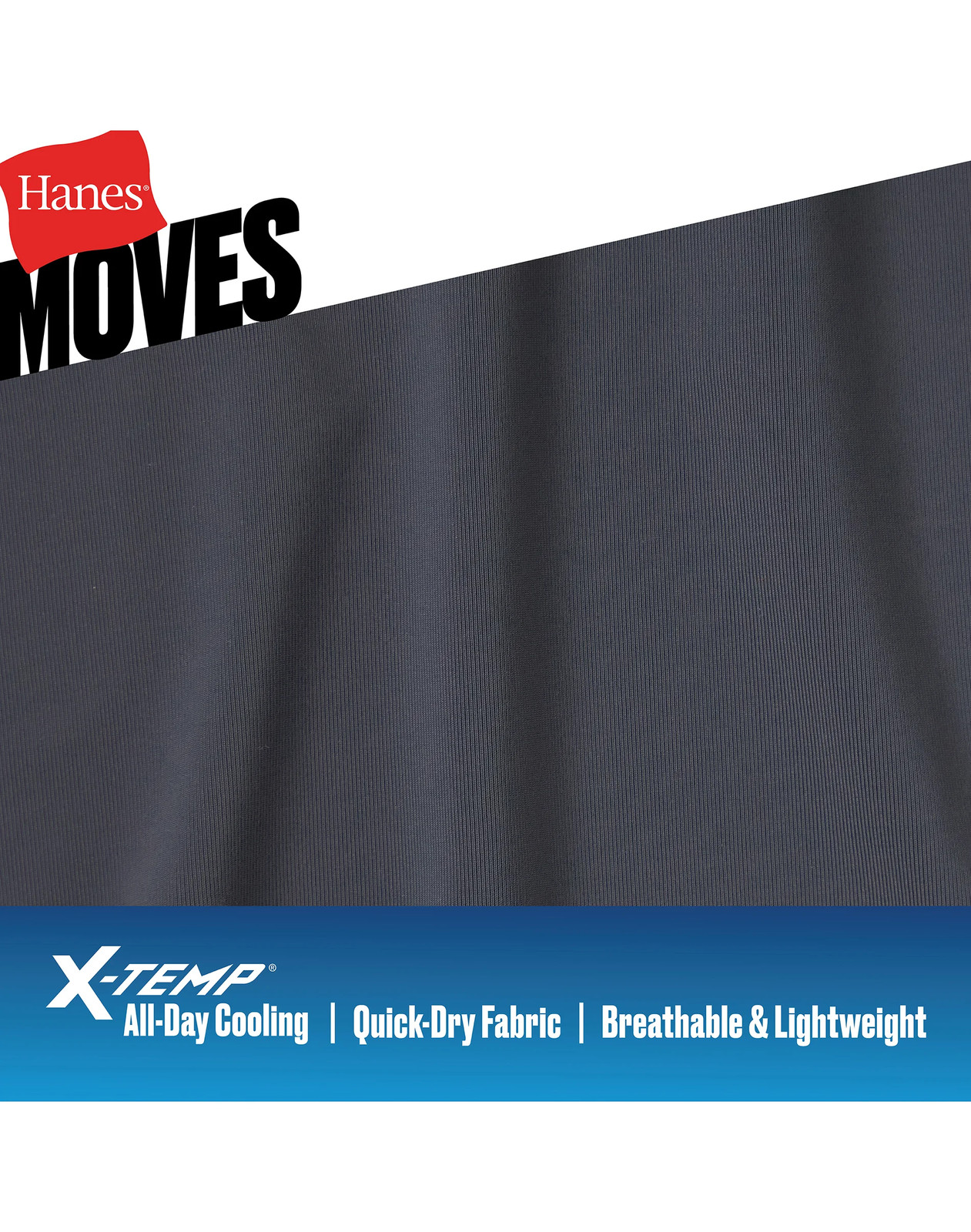 Hanes Moves Ultimate Men’s Breathable Mesh Crewneck T-Shirt, X-Temp, White,