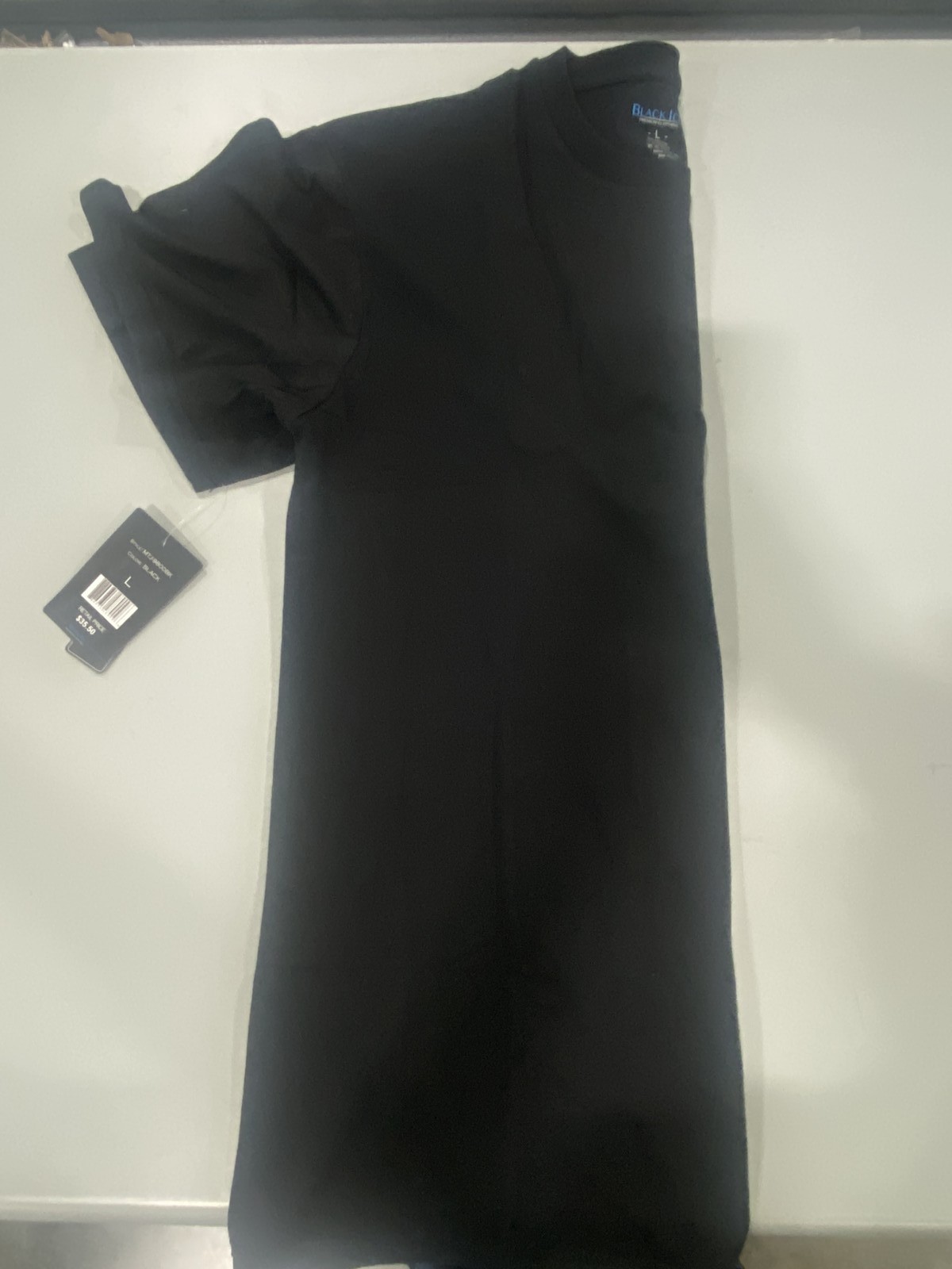 BLACK ICE PLAIN SHORT SLEEVES T-SHIRT, SIZE: MEN L – BLACK