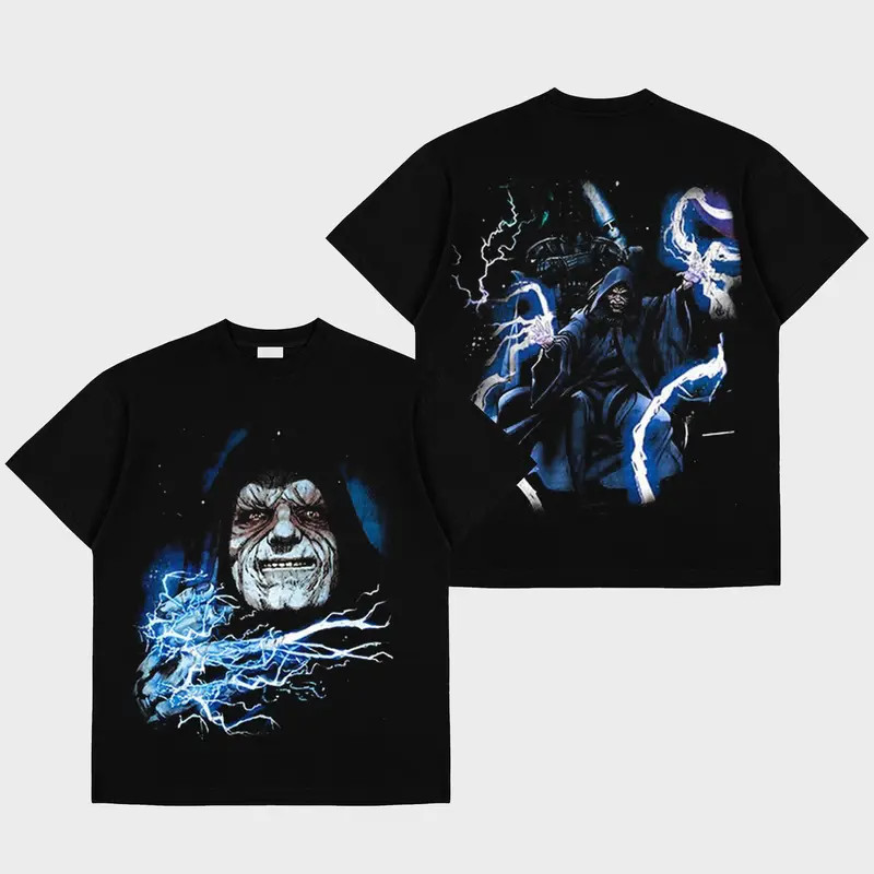 Emperor Palpatine Premium Cotton T-Shirt, Darth Sidious Graphic Tee, Character C