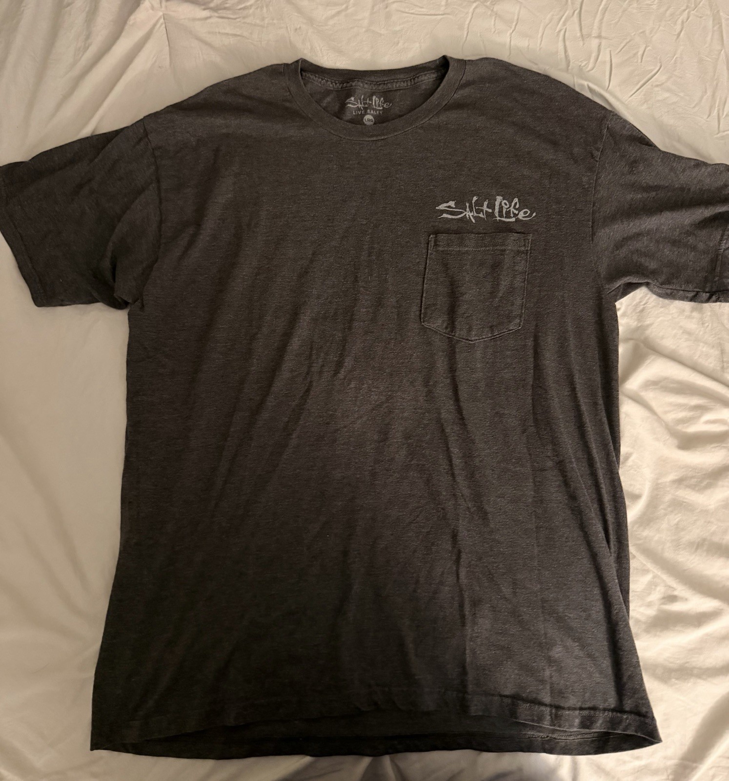 Salt Life Men’s Short Sleeve T-Shirt Black Graphic Large