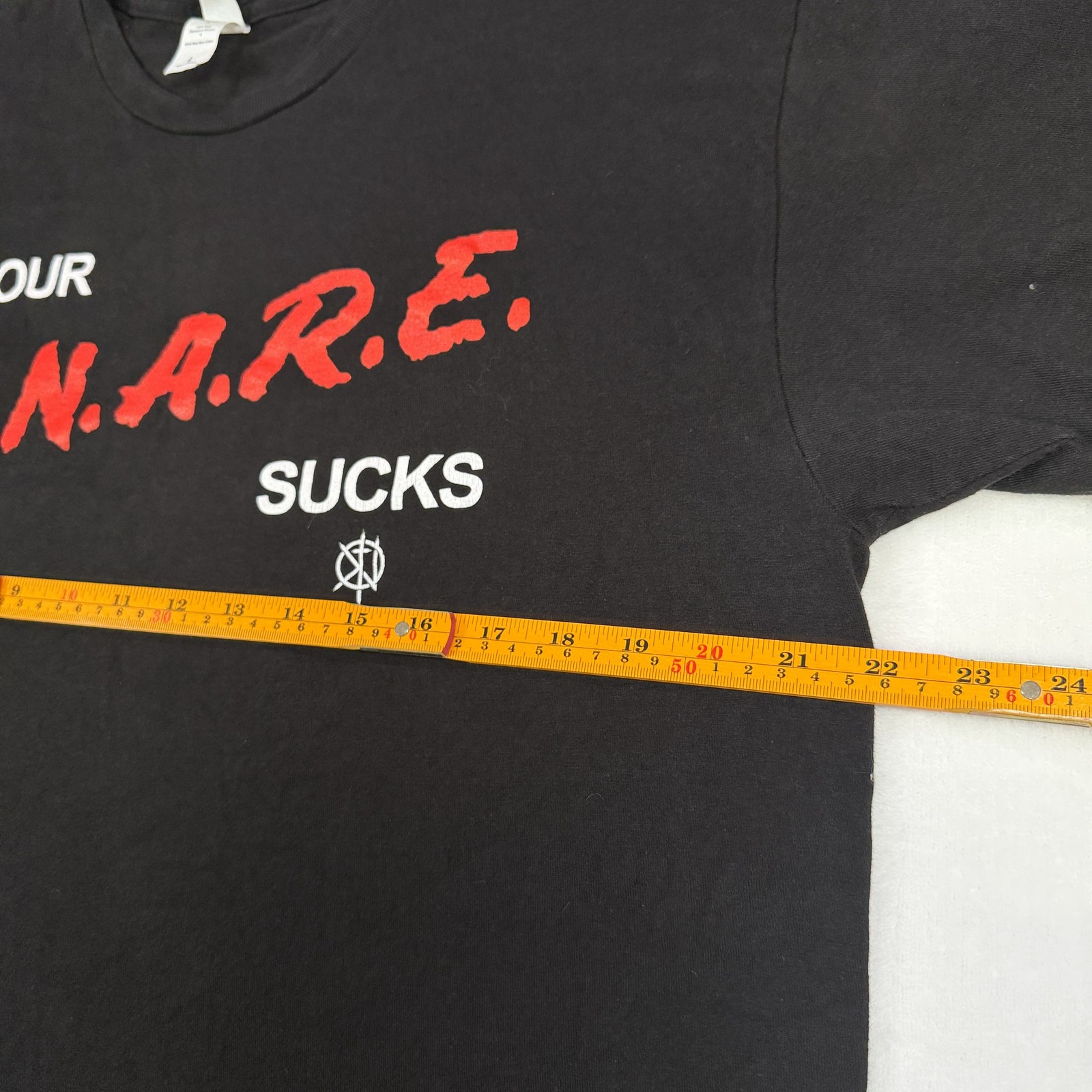 Your S.N.A.R.E.Sucks Graphic Shirt Size Large Black Short Sleeve Classic Comfort
