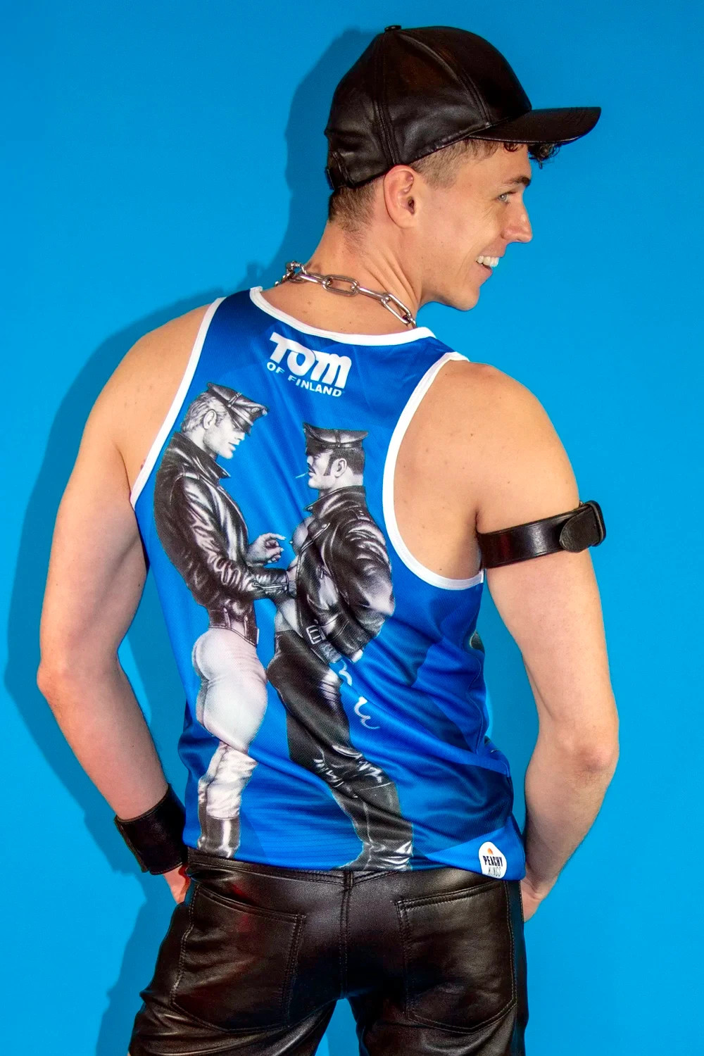 TOM OF FINLAND BLUES BROS MESH MUSCLE TANK TOP MENS TOP T SHIRT GAY CULTURE