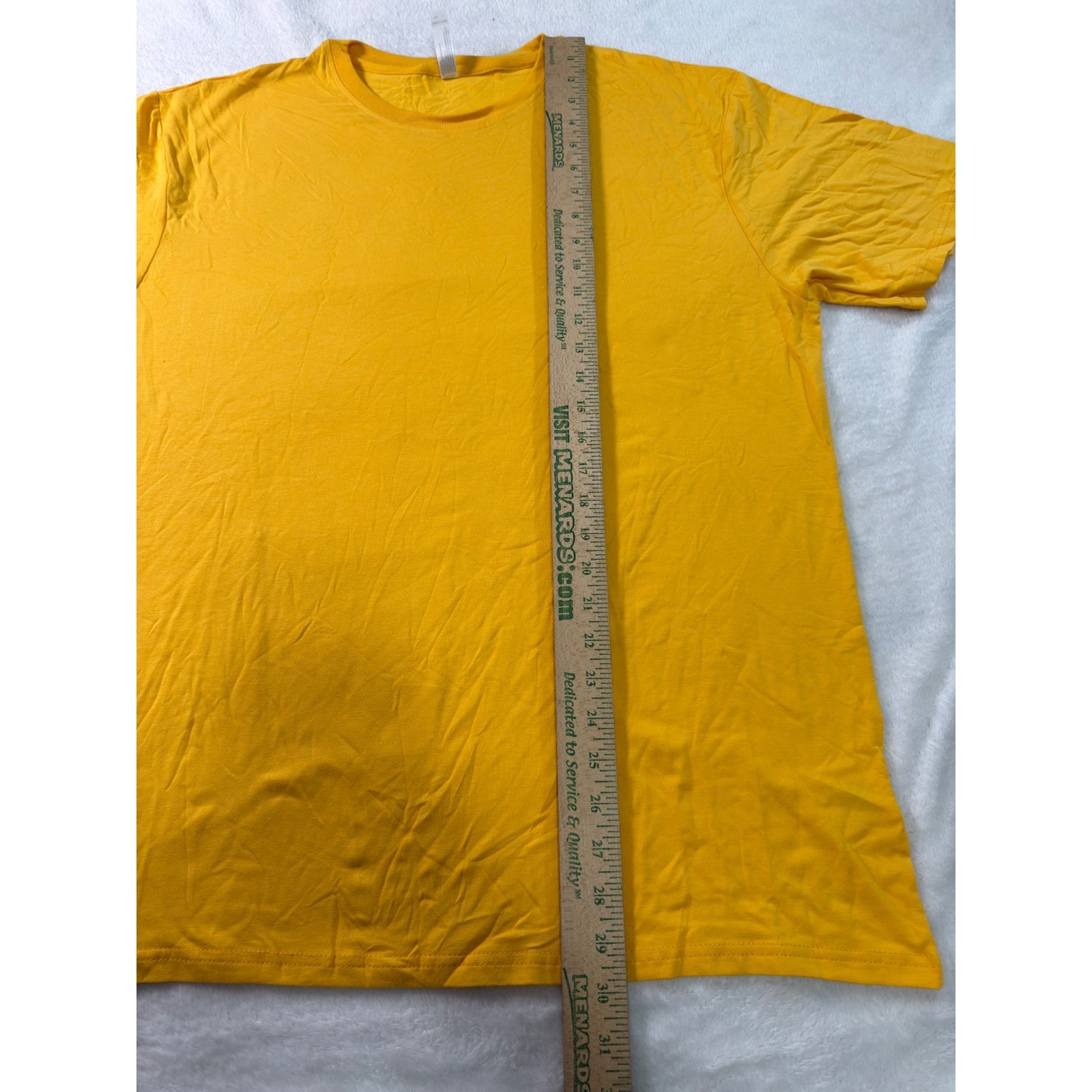 Royal Avalon Sun-Ray UV Protection Bamboo Blend T-Shirt Mens Large Yellow Solid