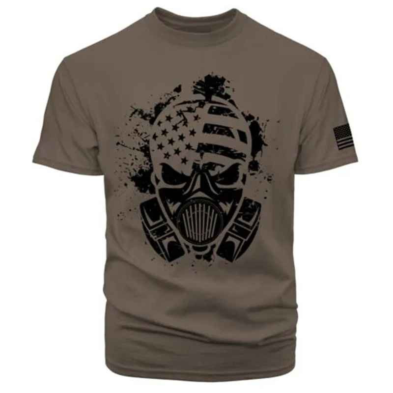 USA Distressed Flag Men T Shirt Patriotic American Tee S – 2XL