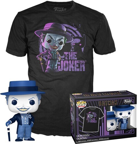 FUNKO POP & Tee: DC Batman (1989) – The Joker – XS [New ] XS, Vinyl Figure