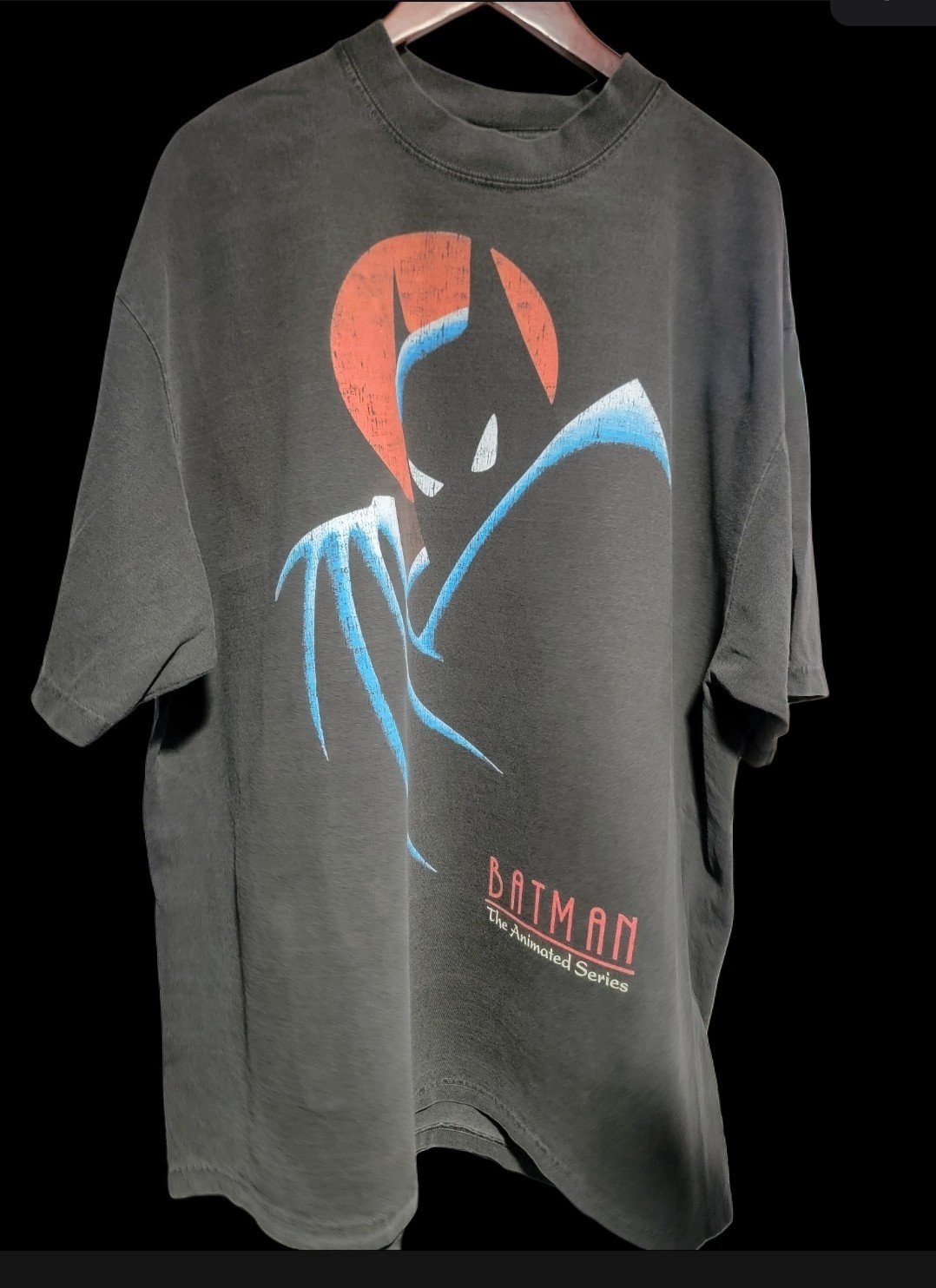 Batman Animated Series ON A SHAKA HEAVYWEIGHT GARMET DYED T SHIRT “MODERN”