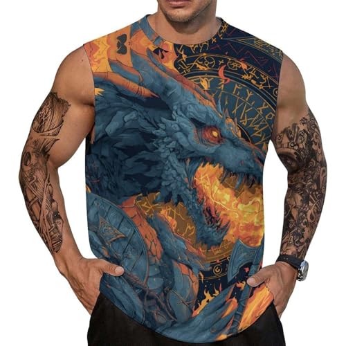 Warrior Graphic Vacation 3D Tank Top