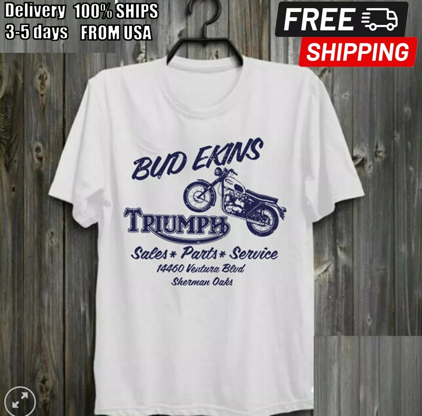 Bud ekins Triumph motocycles cotton shirt – short sleeve T-Shirt