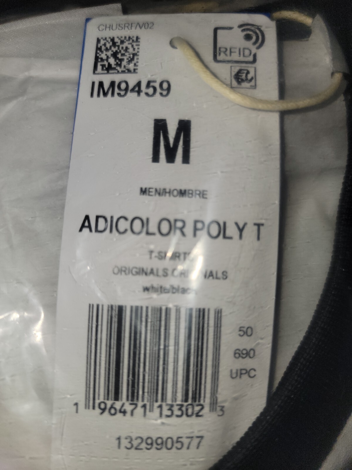NEW MEN’S ADIDAS ORIGINALS TREFOIL POLY TEE SHIRT ~SIZE MEDIUM #IM9459
