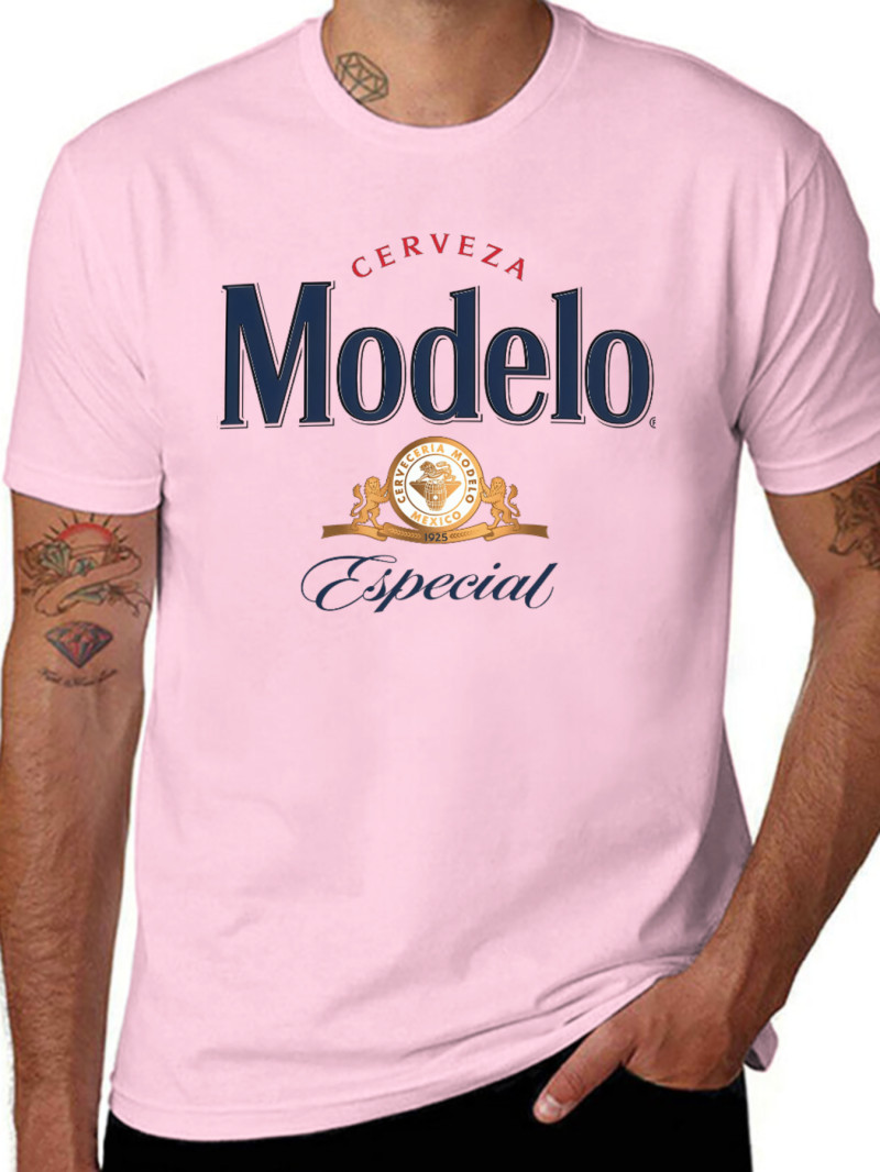 100% Cotton Modelo Men’S Premium Cotton T-Shirt – Casual Crew Neck Short Sleeve,