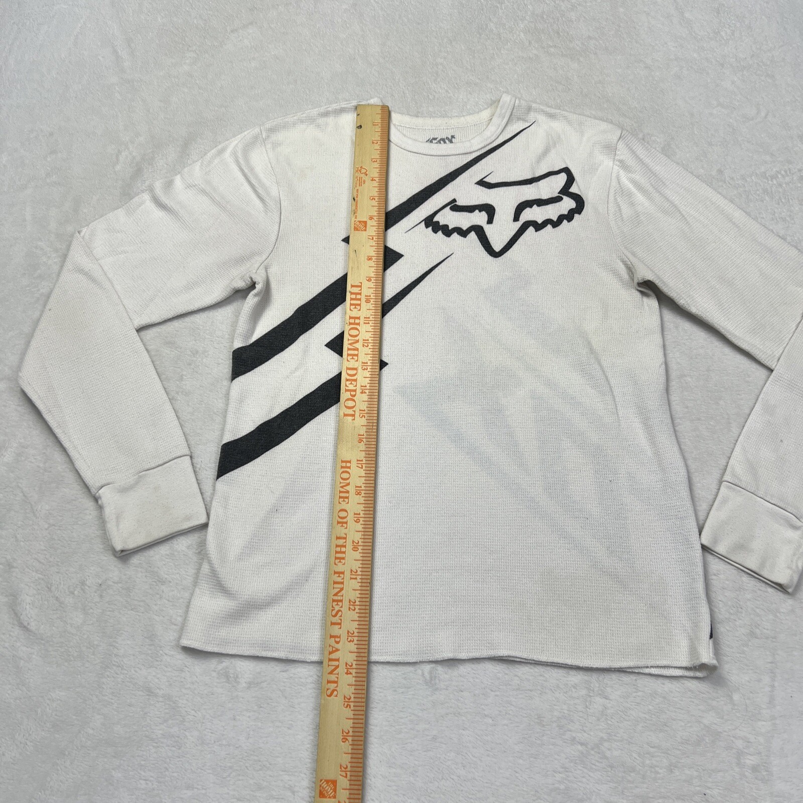 Fox Racing Men’s Size Small Thermal Long Sleeve White