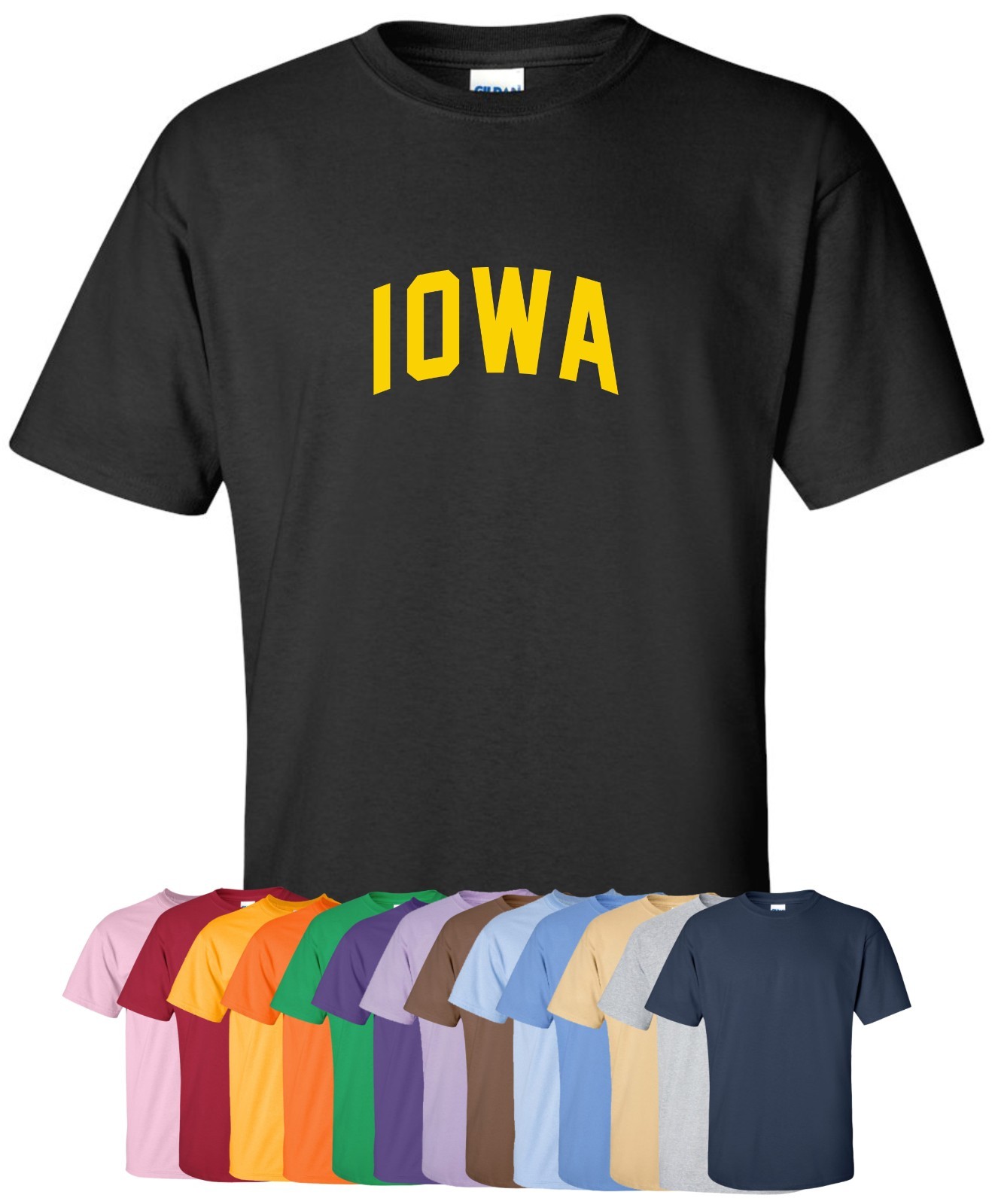 New “Iowa” T-Shirt S-4XL, 30+ Colors! american heartland hawkeye state home life