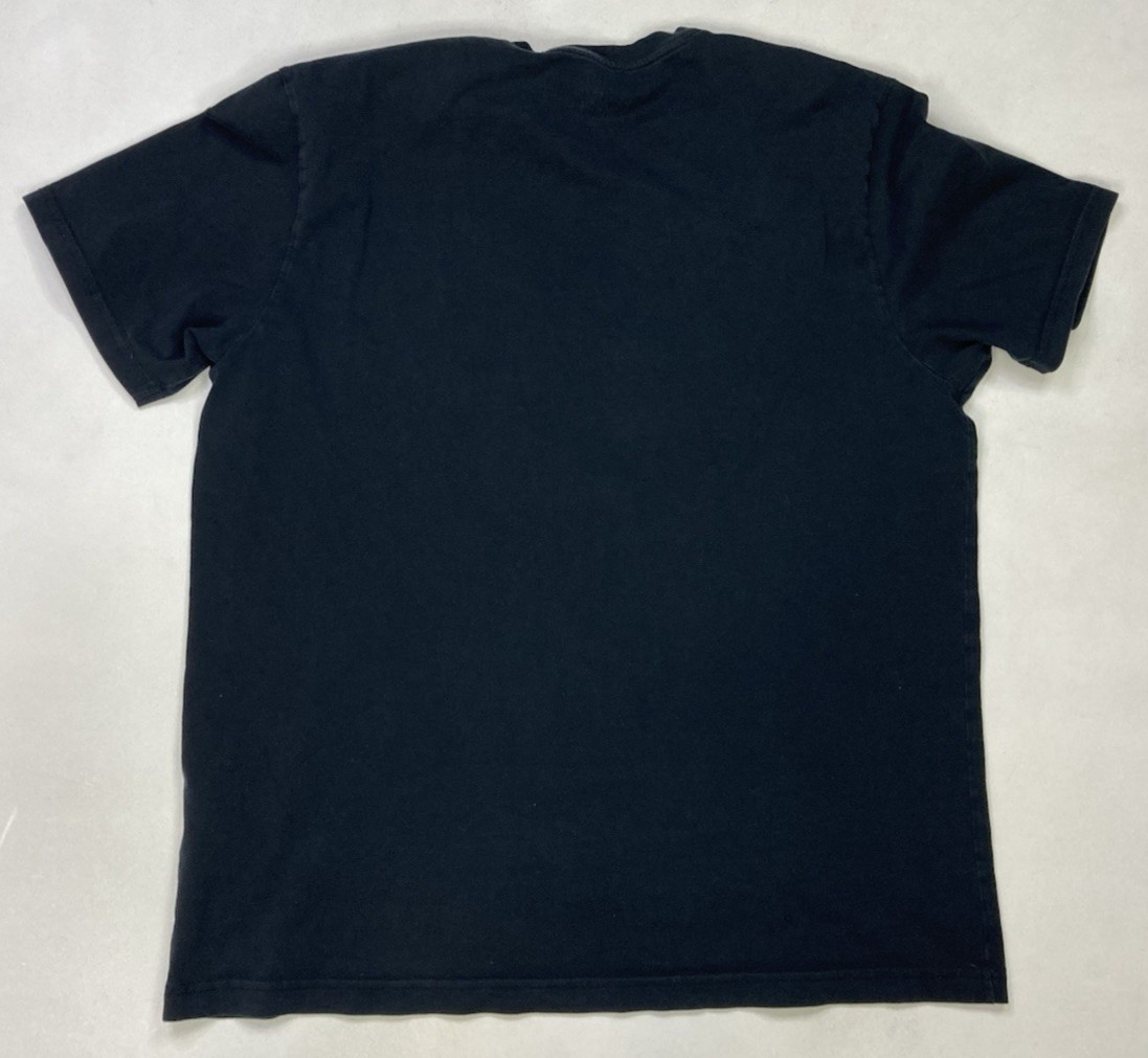 Psycho Bunny Graphic T-shirt Men Size 8 XL Black Logo Blue Short Sleeve