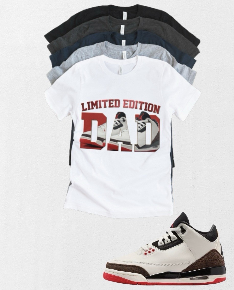 Custom Shirt to match Jordan 3 OG Retro Jordan 3 Worlds Best Dad LEMatching Tee