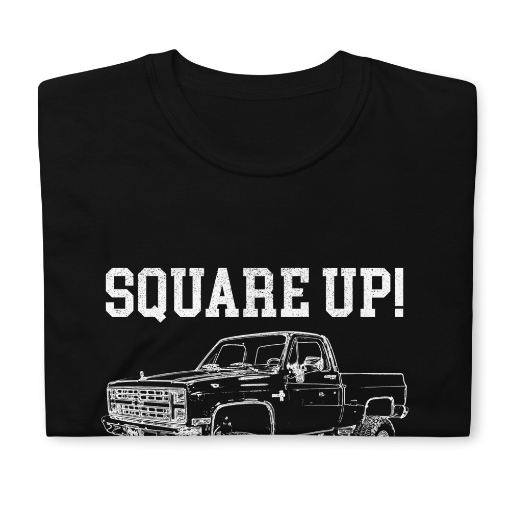 1985 Chevy K10 Silverado 4×4 Square Body Pickup Truck Gift Short-Sleeve T-Shirt