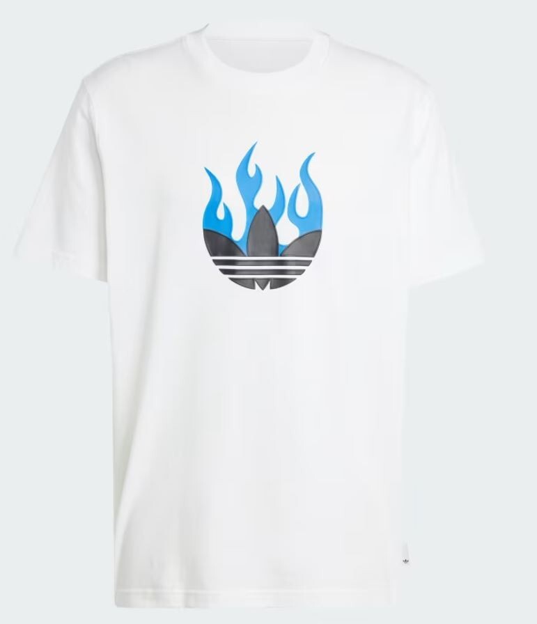 NEW MEN’S ADIDAS ORIGINALS TREFOIL FIRE LOGO TEE SHIRT ~SIZE 2XL #IS2944