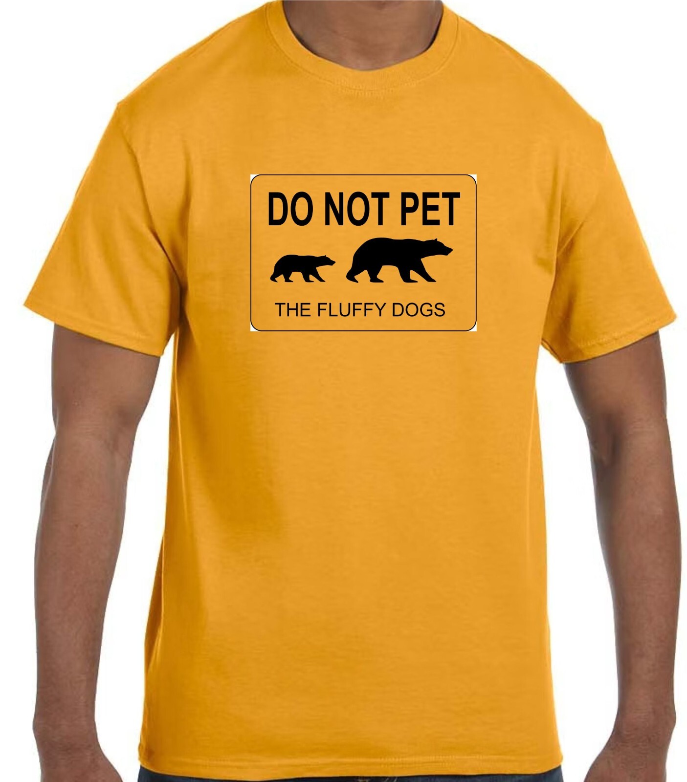 Do not pet the fluffy dog Funny Tee Shirt NEW w/Tags 4 colors available New