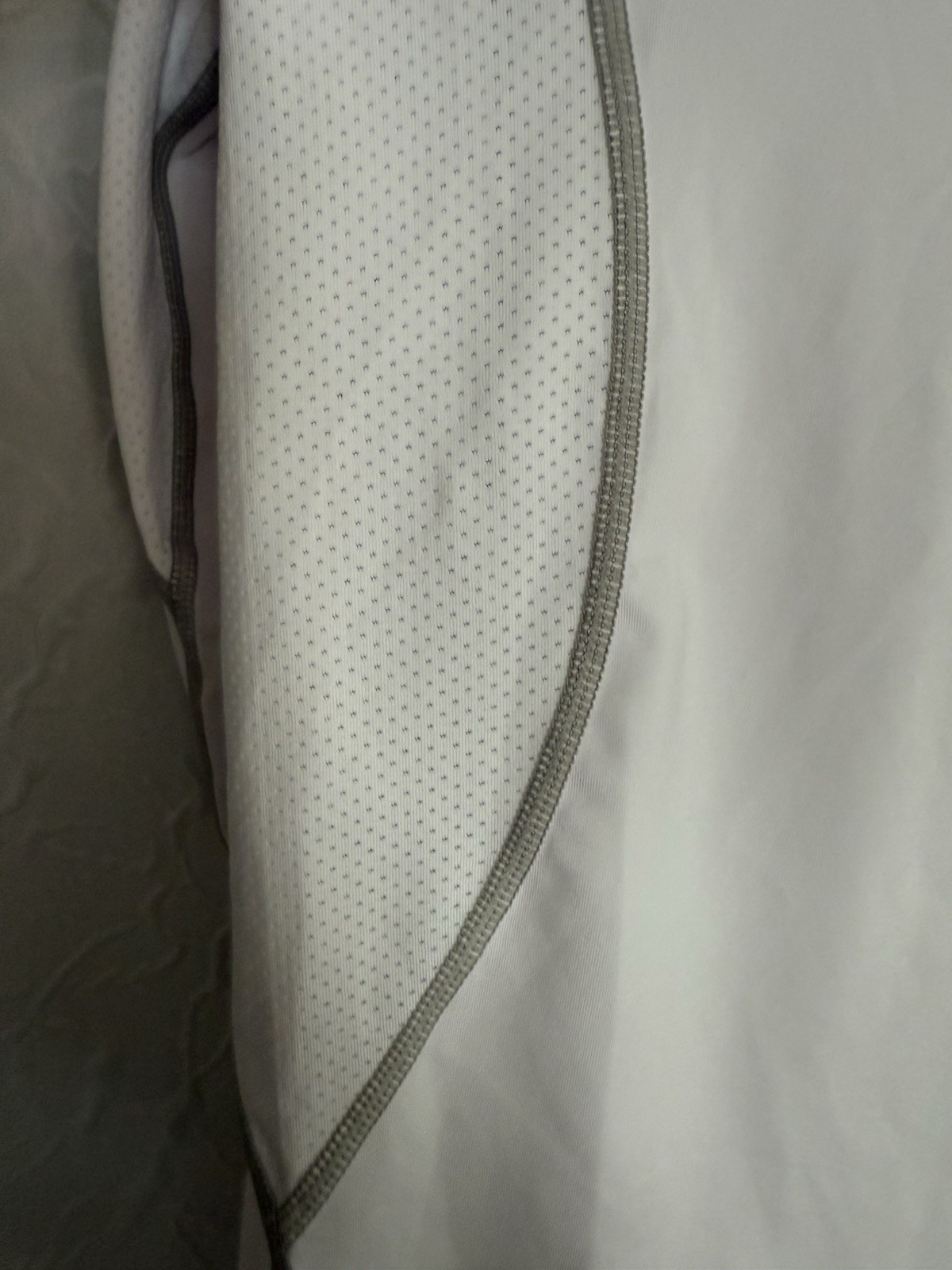 Source Unknown(20)- White Long Sleeve Tee with gray outlining