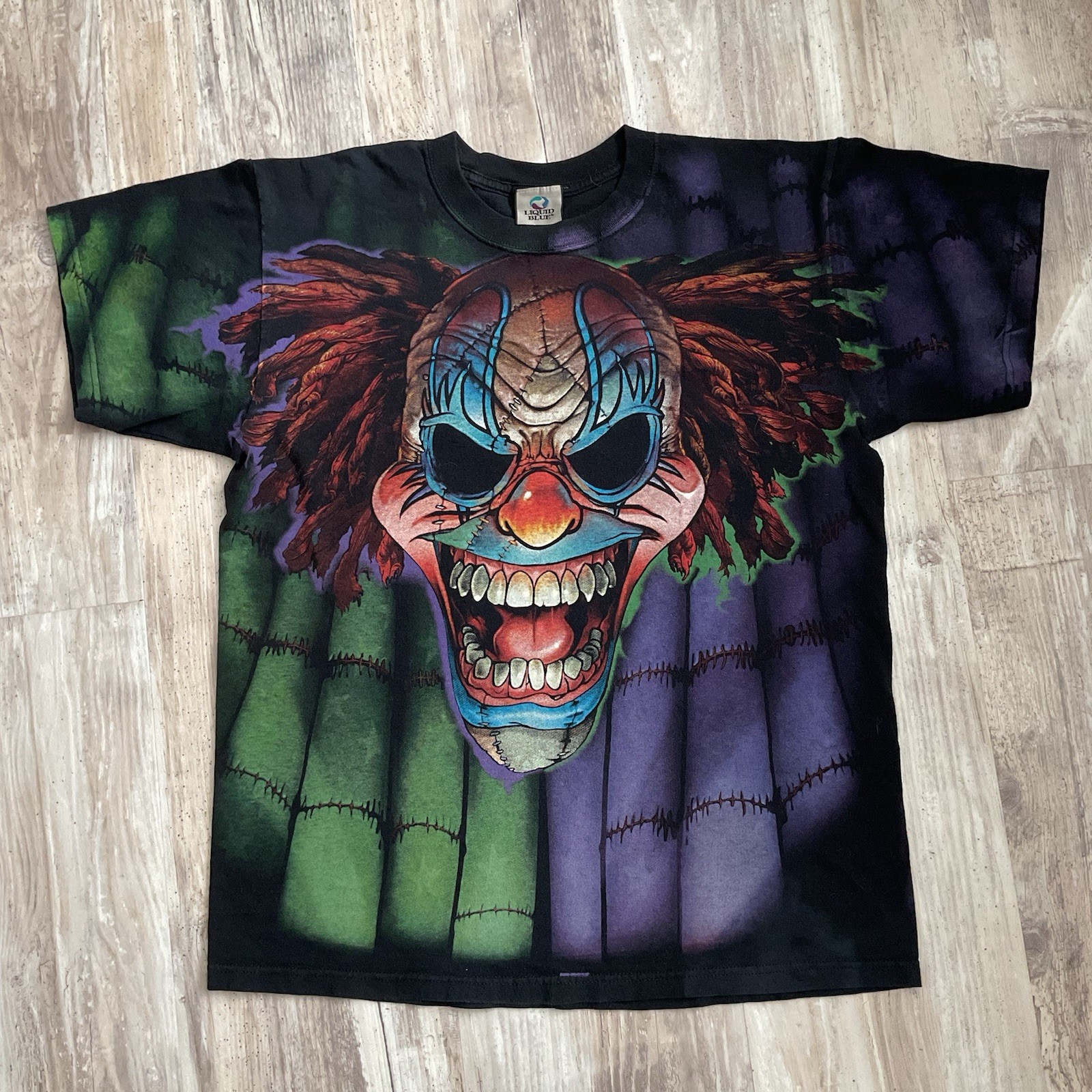 Clown T-shirt, Liquid Blue