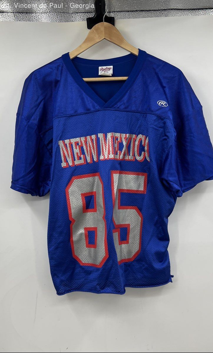 Rawlings Blue New Mexico #85 Mesh Football Jersey Men’s L Sports USA