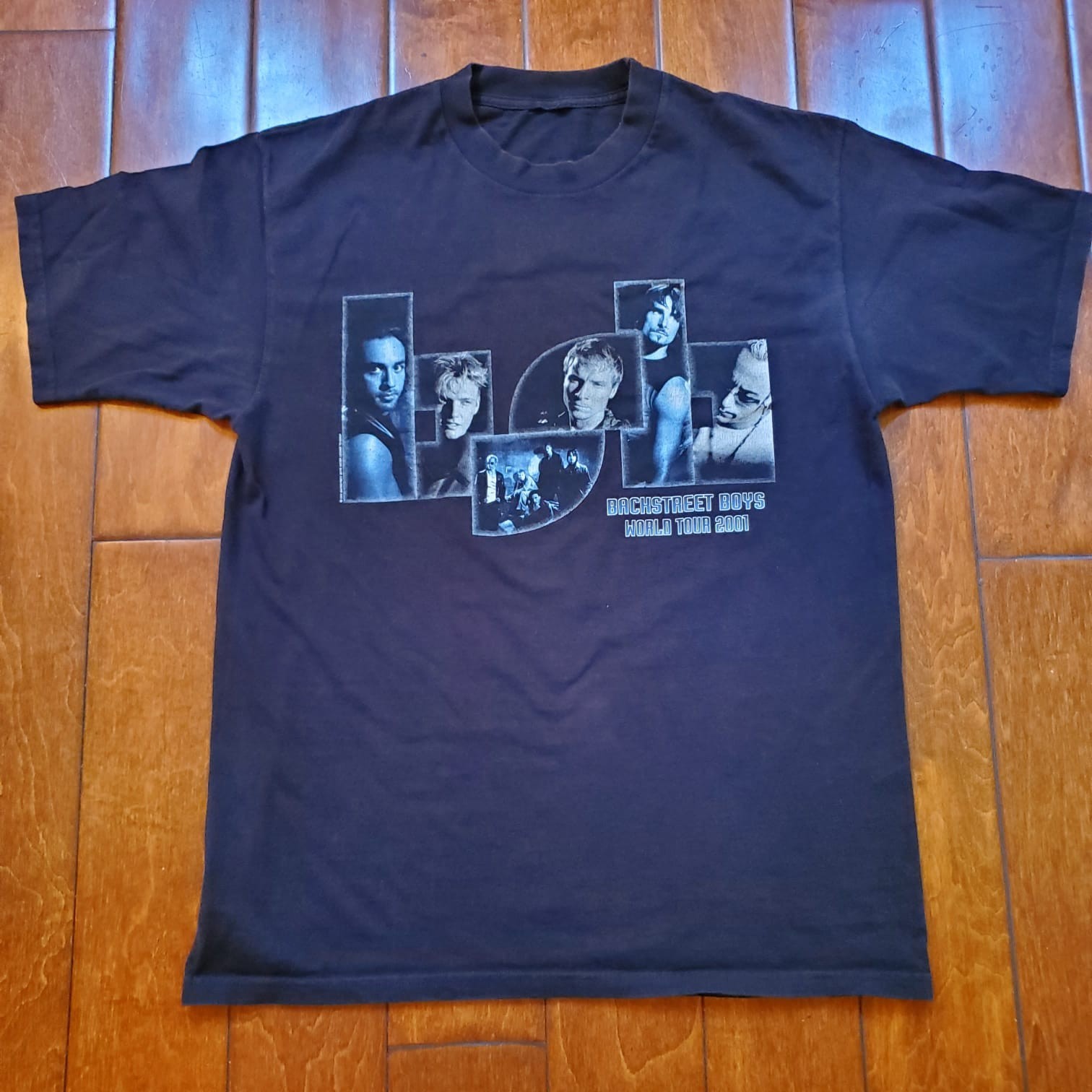 VTG Backstreet Boys World Tour 2001 Shirt Mens Medium Rare