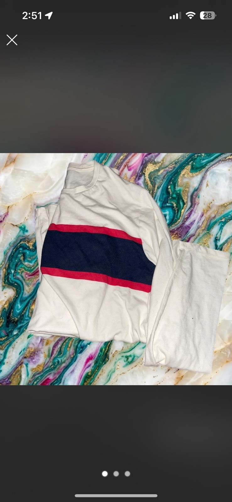 Old Navy Soft-Washed Men’s Striped Crew Neck Long Sleeve T-Shirt XL