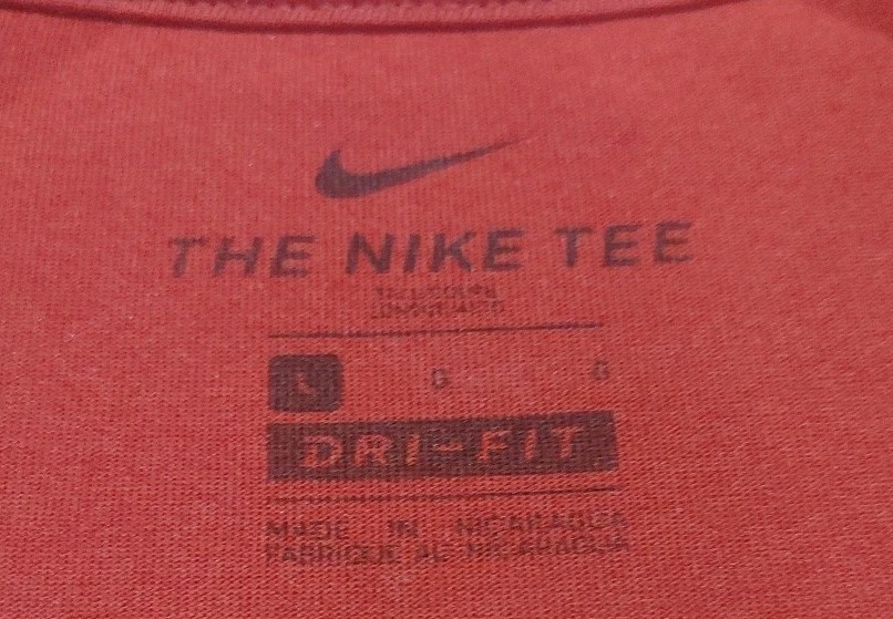 Nike Dri Fit TShirt Regular Athletic Casual Red Adult Size Large