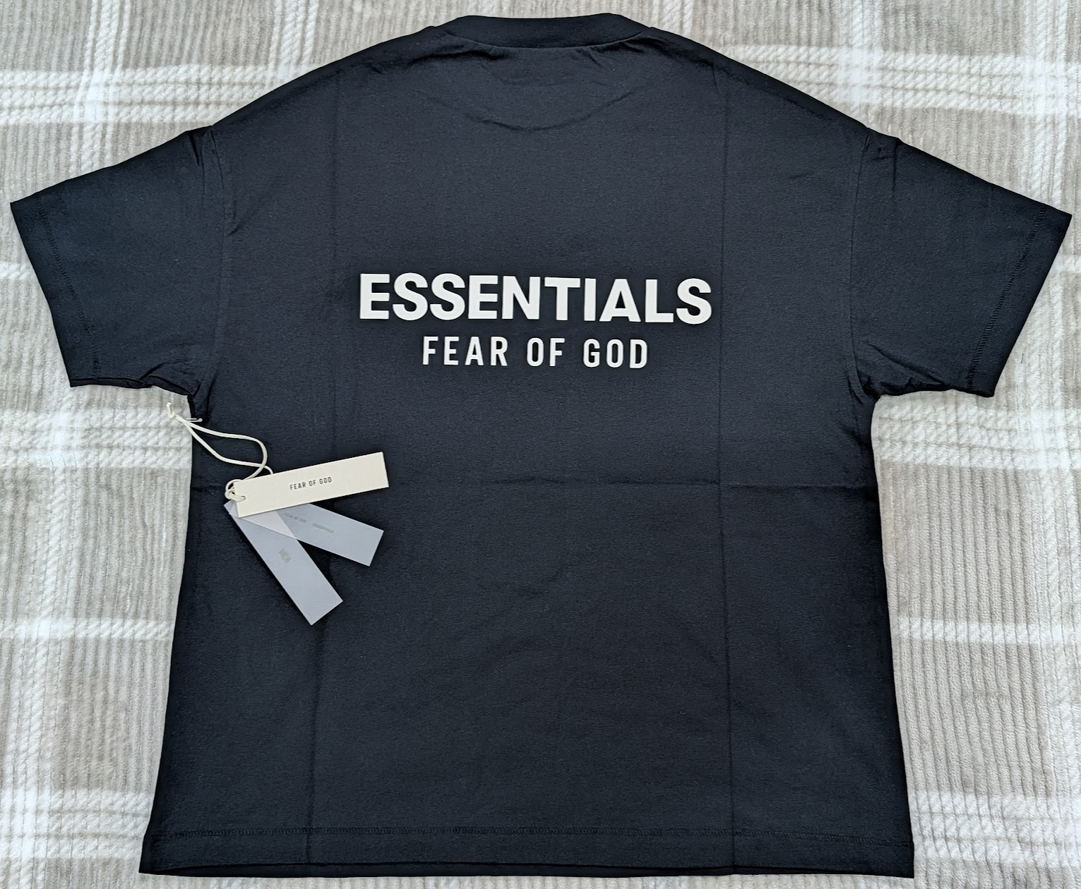 Fear of God Essentials Classic Tee ‘Jet Black’ M Size Oversized T-Shirt SS25
