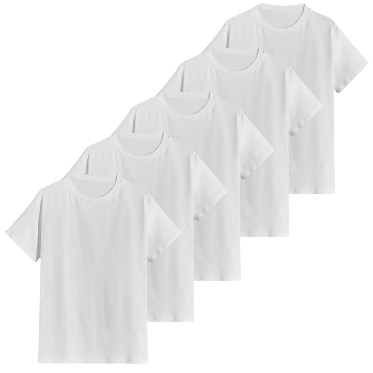 Mens Heavy Blend Plain T-Shirt 100% Cotton High Quality Short Sleeve 3 Pk 5 Pack