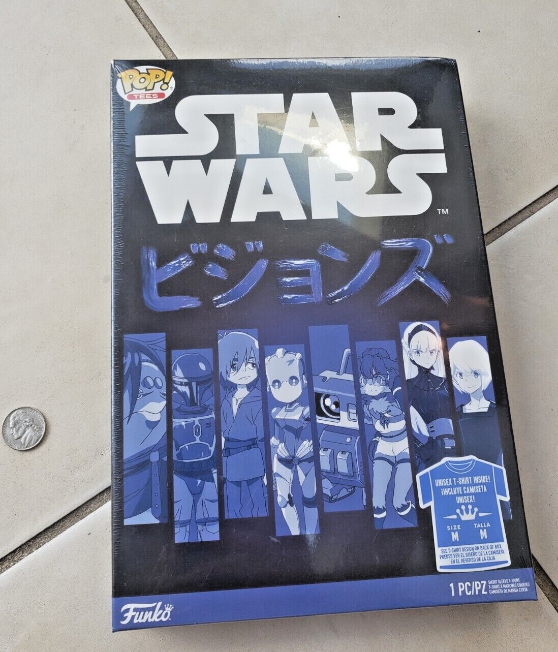 Star Wars Animated Visions POP! Tees Funko Size medium New in Box Unisex T-Shirt